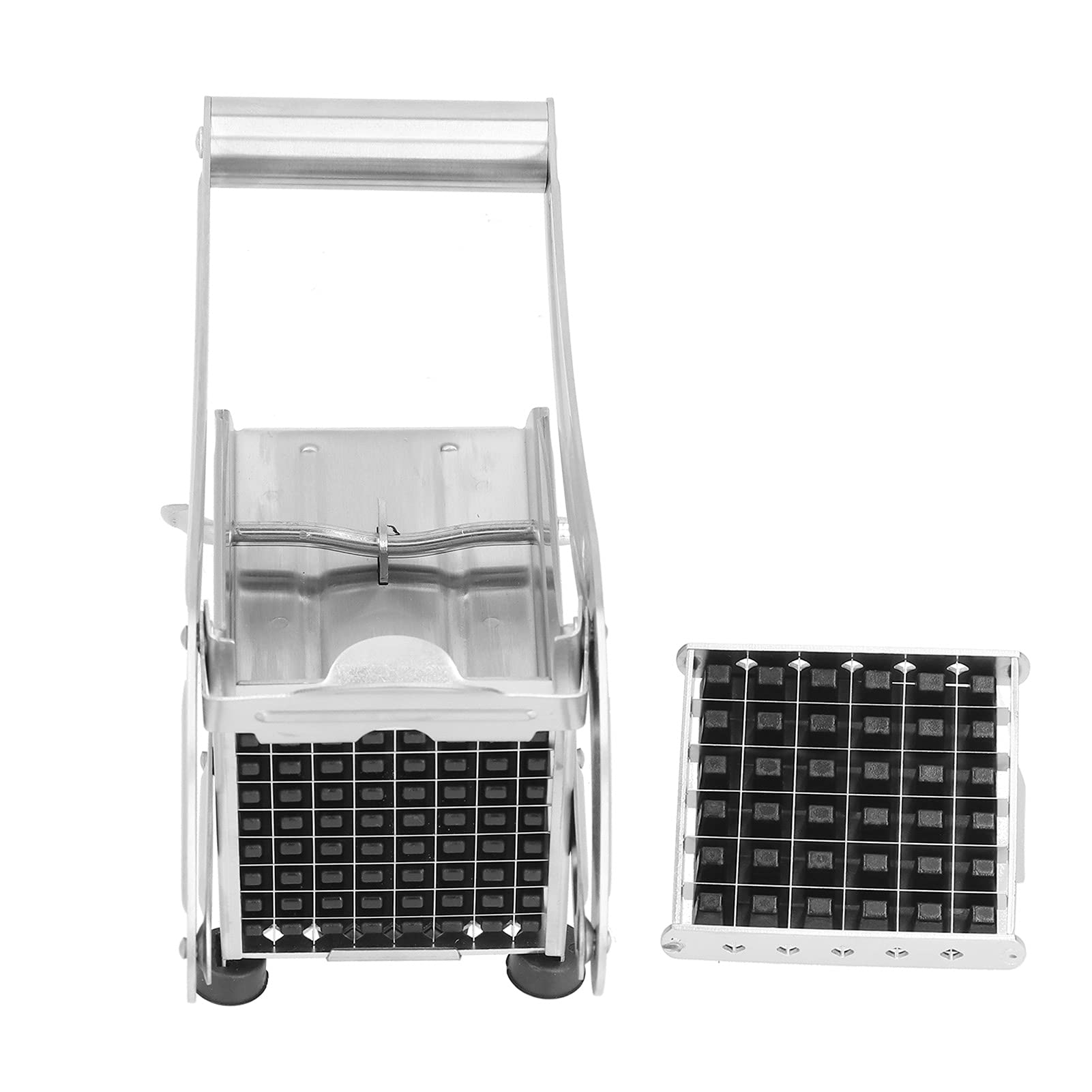 Stainless Steel French Fry Cutter & Potato Slicer - 2 Blades for Perfect Fries, Veggies - Ideal for Air Fryer, Potatoes, Carrots, Cucumbers | Great for Home Cooking, Meal Prep & Fast Food Restaurants
