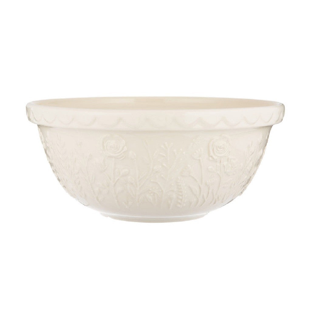Mason Cash Meadow Rose Mixing Bowl 29cm - Ceramic Mixing Bowl for Baking, Cooking & Serving - Perfect for Kitchen, Dining & Gift Giving