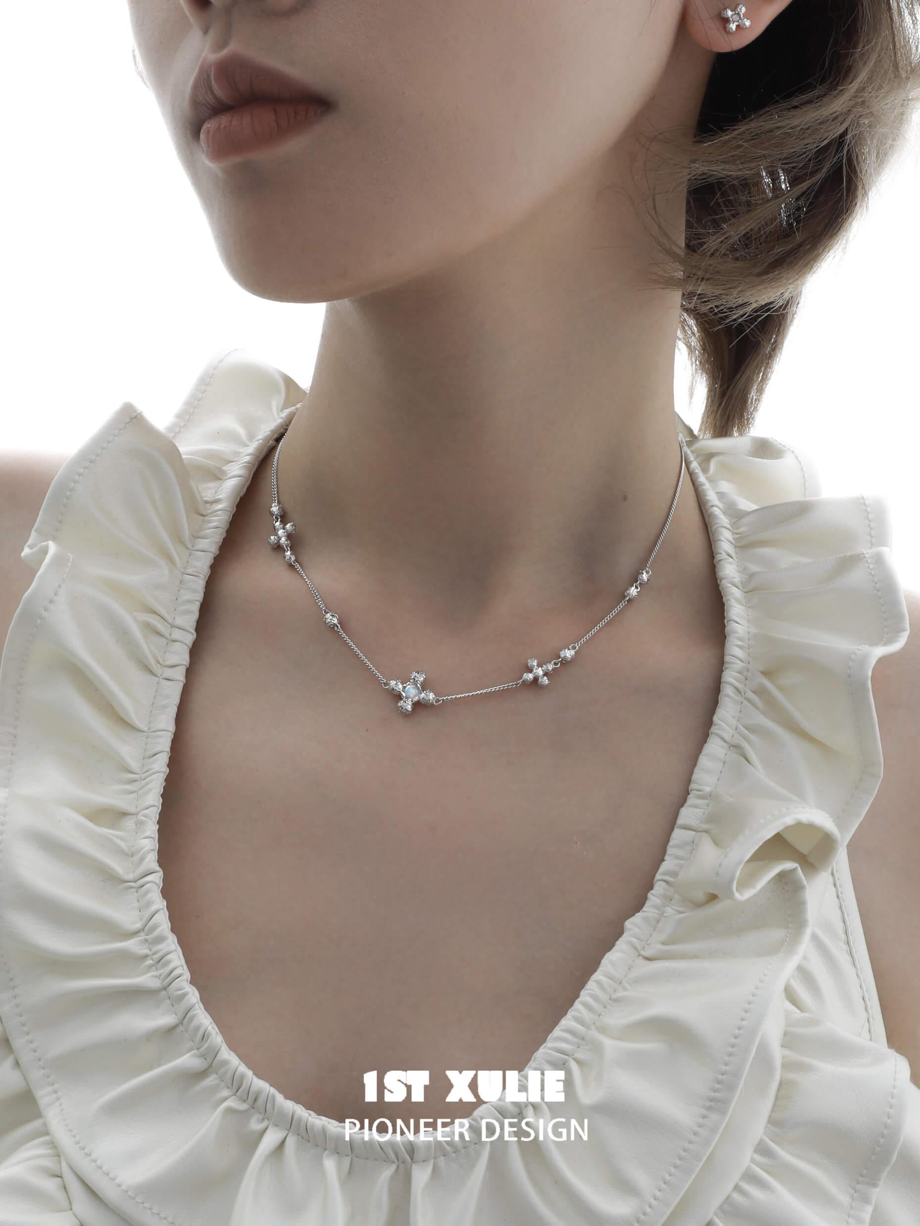 Moonstone S925 Sterling Silver Opal Pendant Necklace for Women - Elegant Boho Jewelry Gift for Birthday, Anniversary & Special Occasions