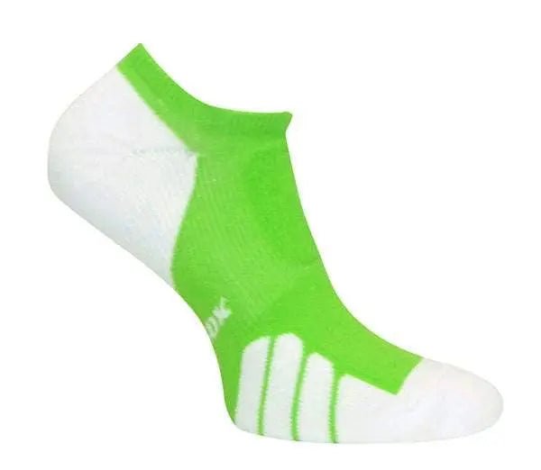 Vitalsox Silver Ghost No Show Socks for Men & Women - Breathable Anti-Slip Invisible Socks for Running, Sneakers, and Casual Wear - Lime Color