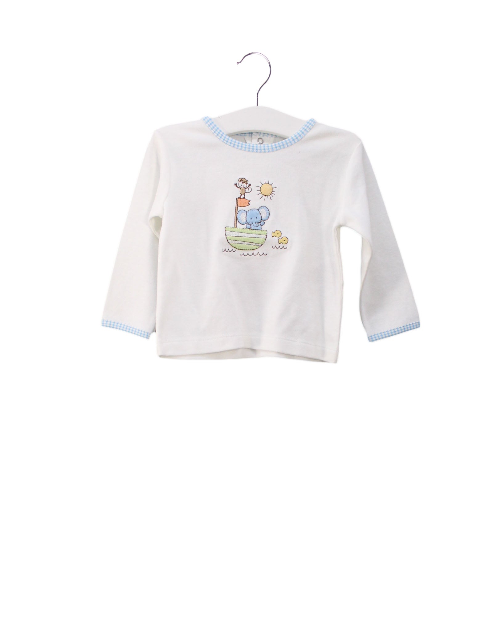 Absorba Baby Long Sleeve Cotton Top for Boys & Girls - Soft Comfortable 6-9 Months Infant Clothing - Perfect for Playtime, Daycare & Family Outings
