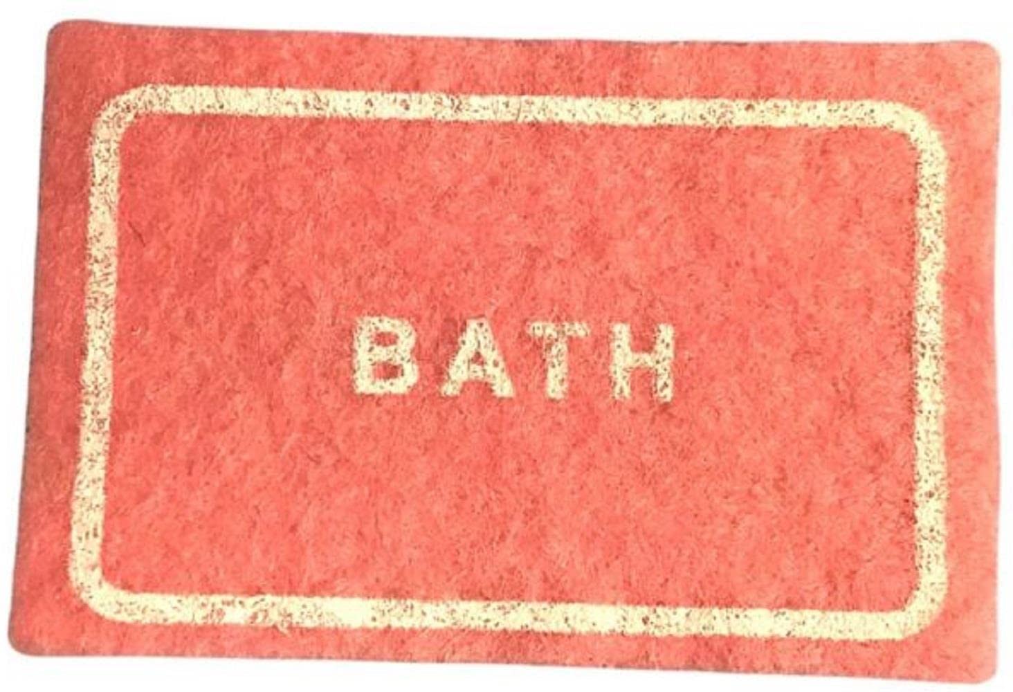 Melody Jane Dollhouse Pink Bath Mat - Miniature Rugs for 1:12 Scale Dolls - Bathroom Accessories for Dollhouse Decor & Play Scenes
