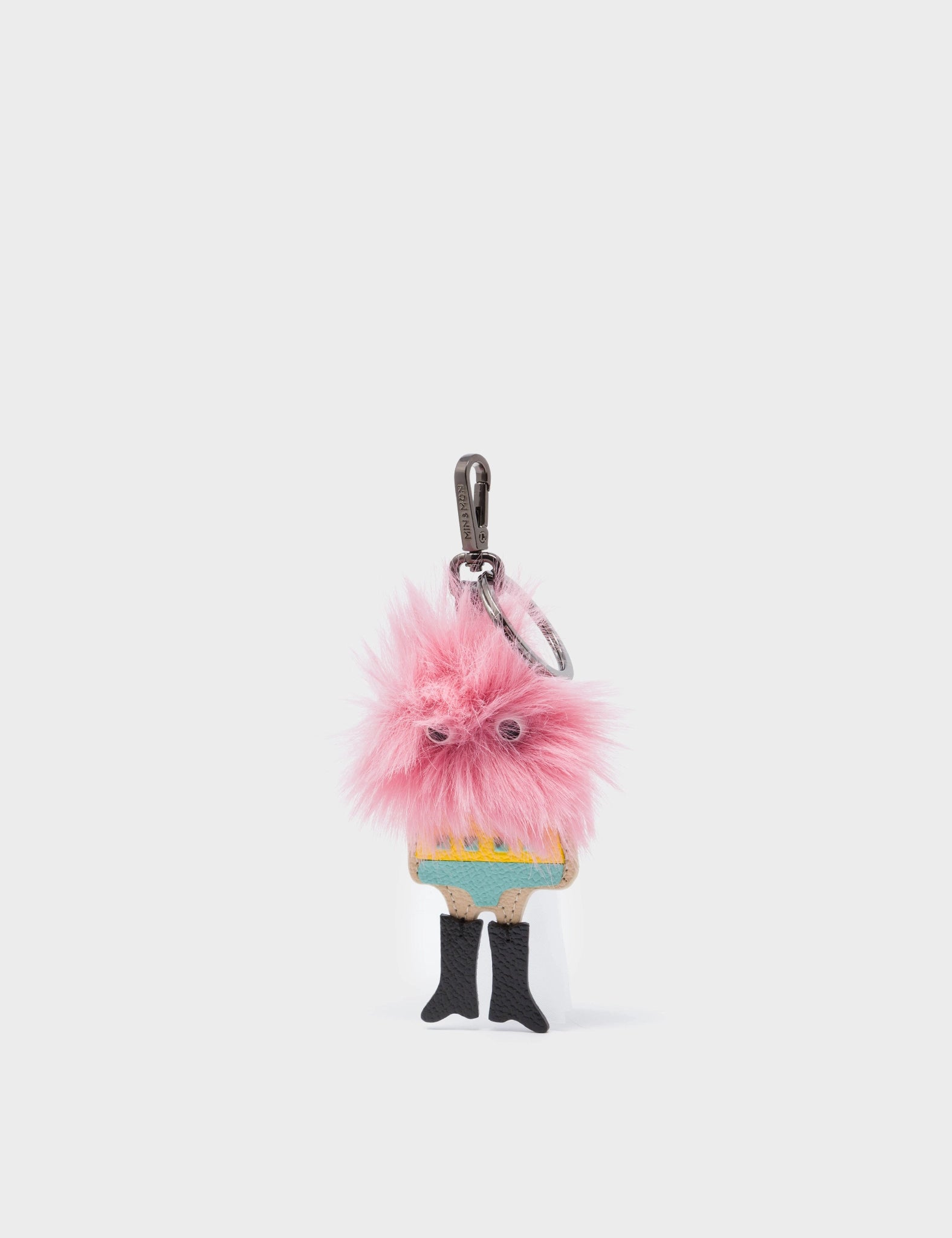 Monster Charm Teddy Pink Faux Fur & Black Leather Boots - Stylish Winter Fashion for Women | Perfect for Casual Outings & Date Nights