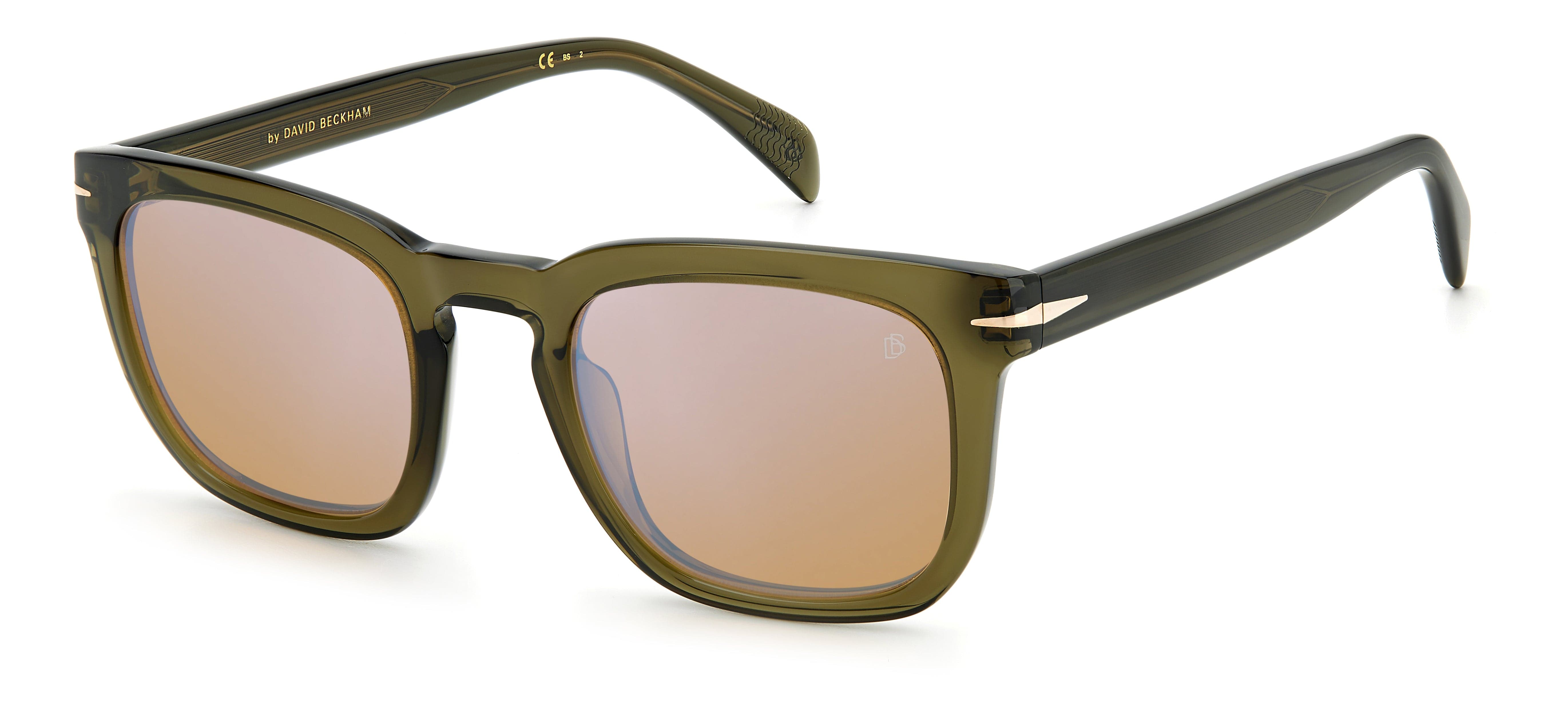 David Beckham DB 7076/S 4C3 5023 Polarized Sunglasses for Men - UV Protection, Fashion Aviator Style - Perfect for Driving, Beach & Outdoor Activities
