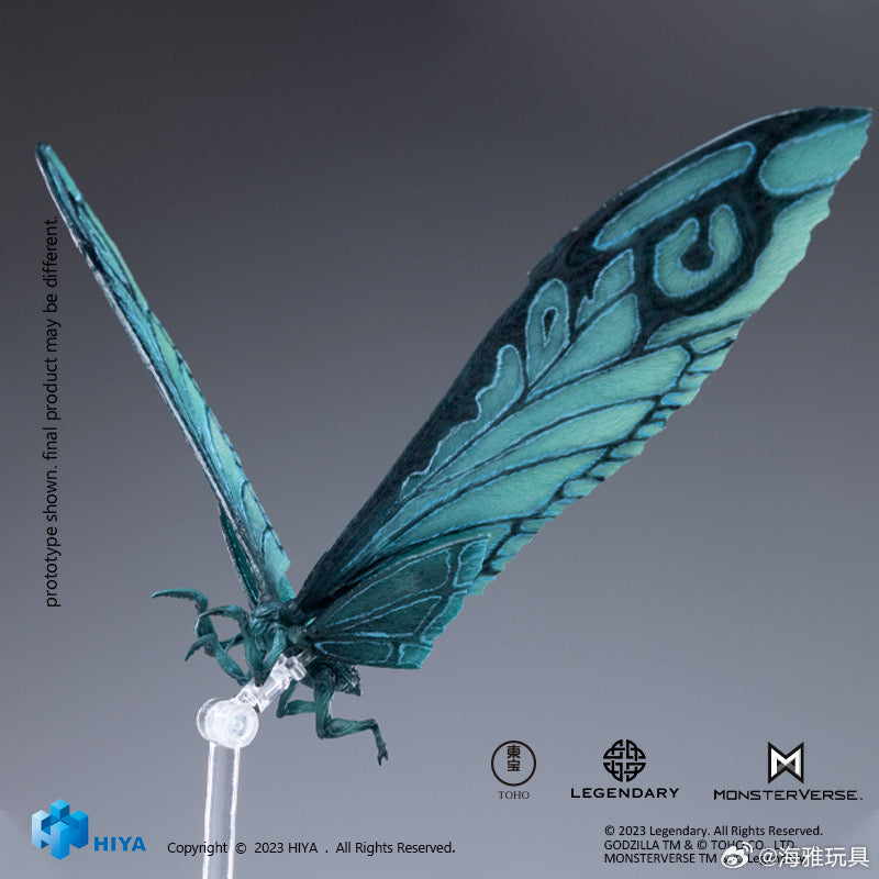 HIYA 14-inch 36cm Godzilla King of The Monsters Action Figure - Mothra Emerald Titan Version, Collectible Movie Monster Toy for Display & Gifts | Perfect for Fans, Collectors & Home Decor