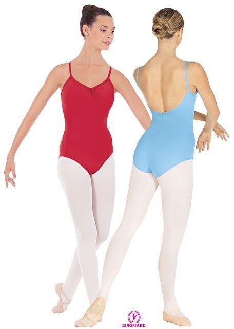 Eurotard Adult Pinch Front Cami Leotard - Stretchy Ballet Dancewear for Women & Girls - Perfect for Ballet, Yoga, Gymnastics & Dance Classes