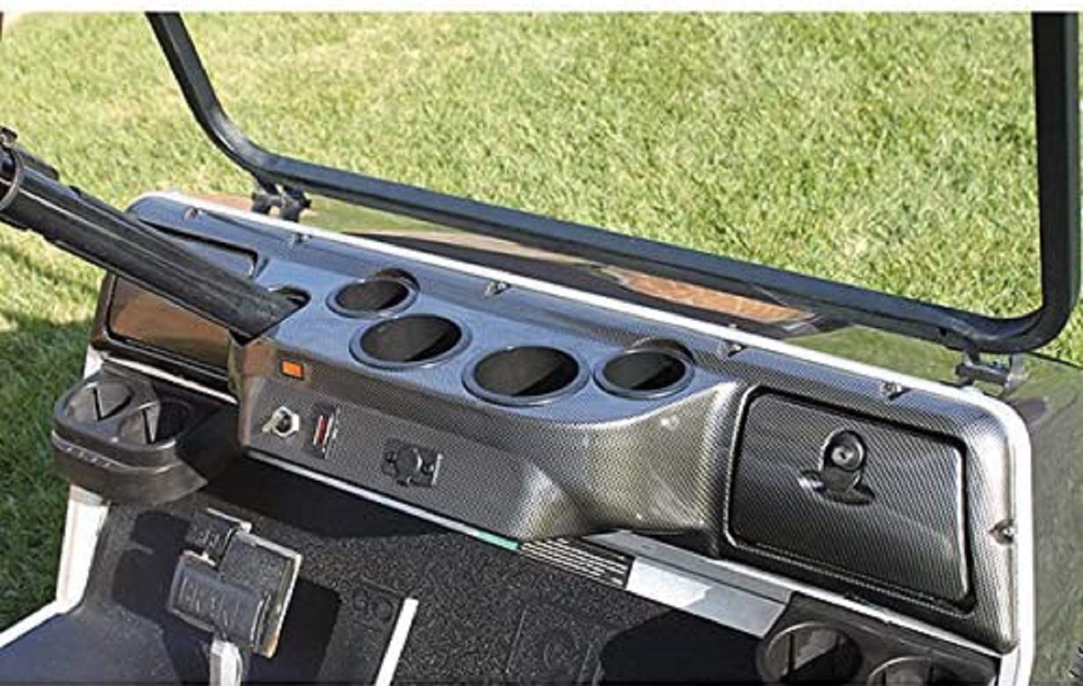 Club Car DS Custom Carbon Fiber Dash Panel - Upgrade Your Golf Cart for Style & Performance | Perfect for Golf Carts, Utility Vehicles & Neighborhood Cruisers
