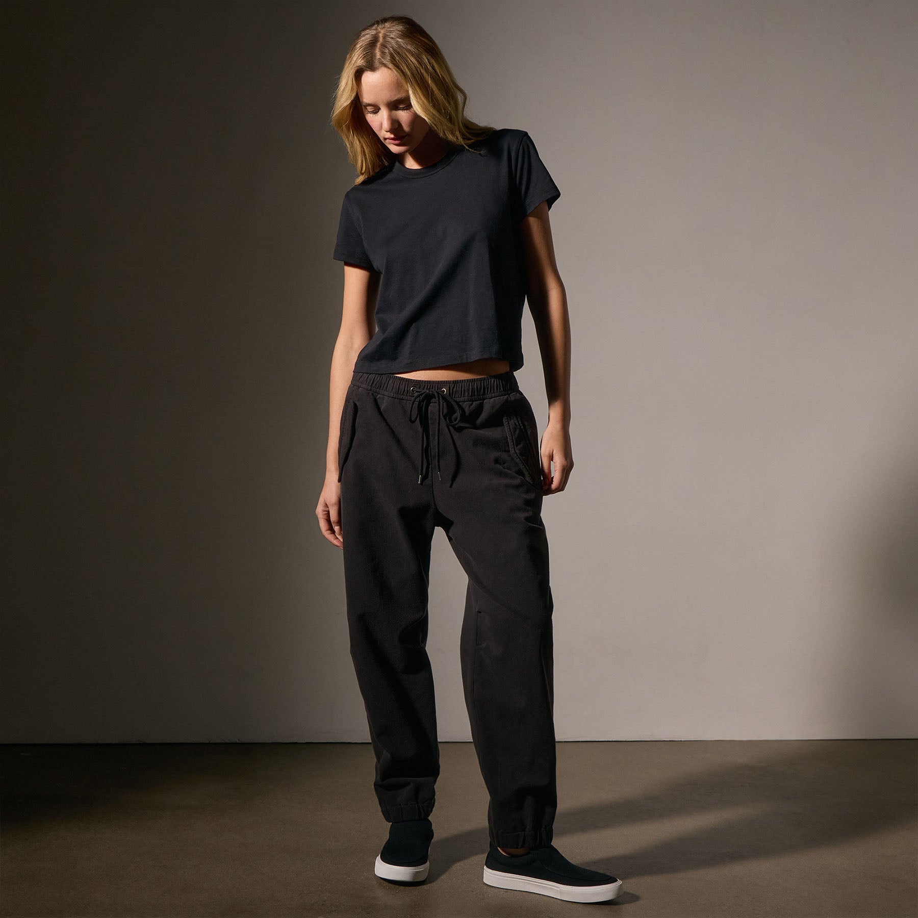 Premium Cotton Terry Flight Pants for Men - Soft & Comfortable Lounge Pants - Black - Perfect for Travel, Yoga & Relaxation at Home