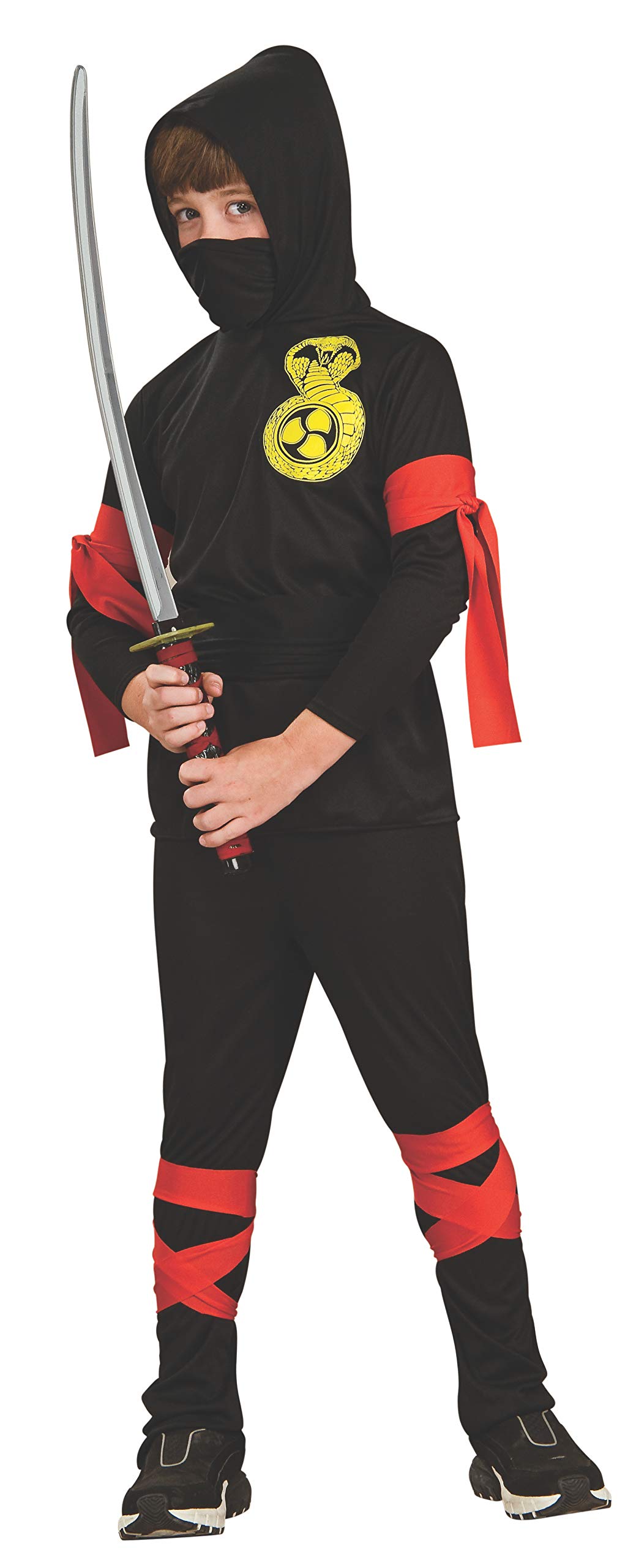 Scary Haunted House Black Ninja Costume for Kids - Perfect for Halloween, Cosplay & Themed Parties