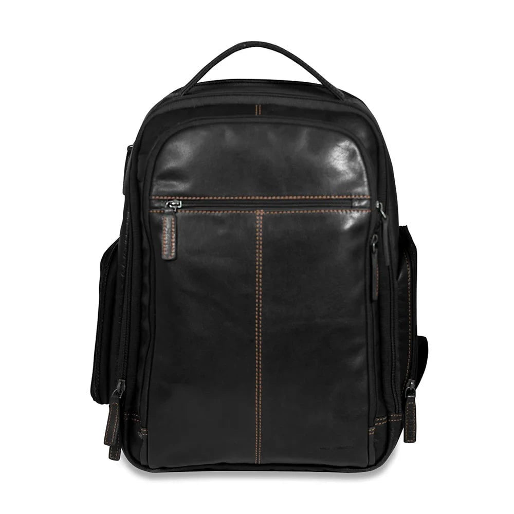 Jack Georges Medium Tech Backpack for Laptop & Tablet - Water-Resistant Business Travel & College Backpack with USB Charging Port