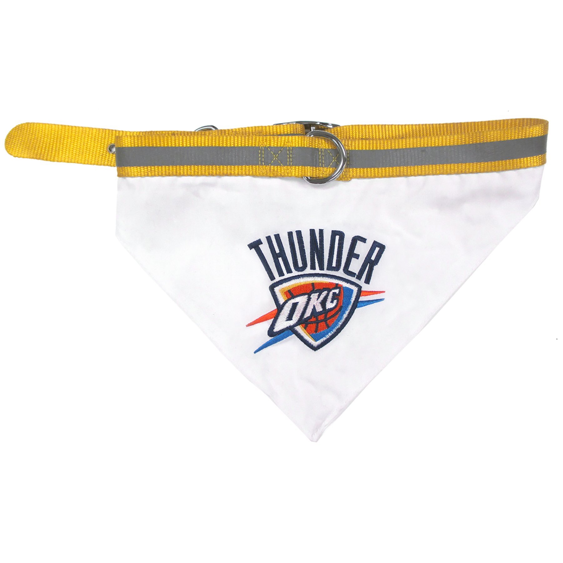 Oklahoma City Thunder Pet Bandana with Reflective Adjustable Collar - Small Dog Bandana for Thunder Fans - Perfect for Game Day, Walks & Pet Photos
