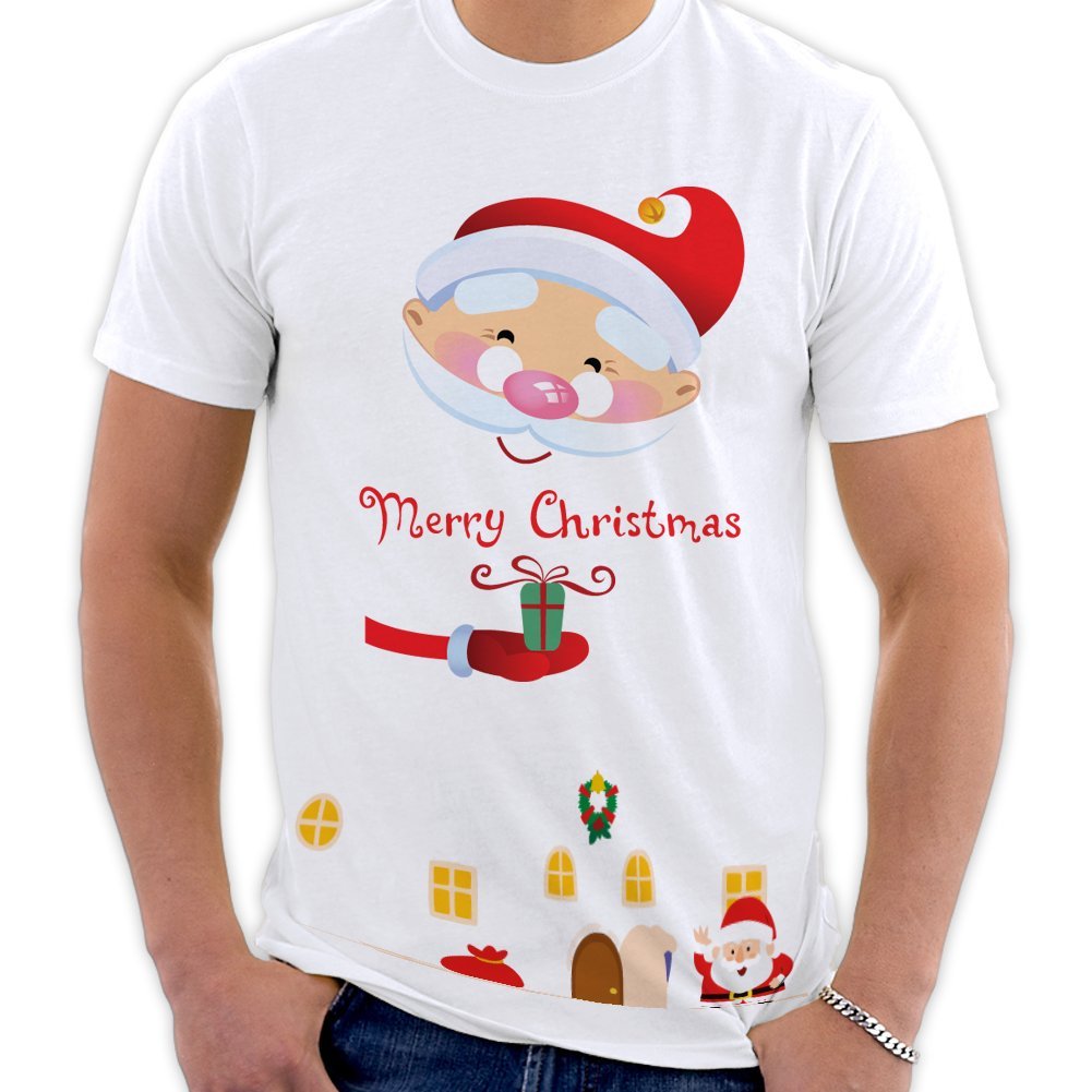 Picontshirt Men's Winter Christmas T-Shirt Collection - Style 37 | Holiday Party, Gift Giving & Casual Wear