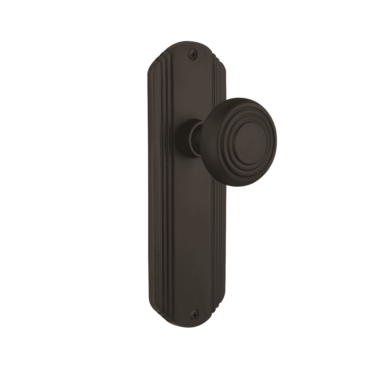 Oil Rubbed Bronze Decorative Long Plate with Knob - Perfect for Wall Decor, Cabinet Hardware, and DIY Home Improvement Projects