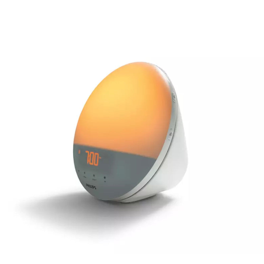 PHILIPS HF3520/60 Wake Up Light with Sunrise Simulation Alarm Clock - Natural Dawn & Dusk Light Therapy for Better Sleep & Energy - Perfect for Bedroom, Office, or Travel