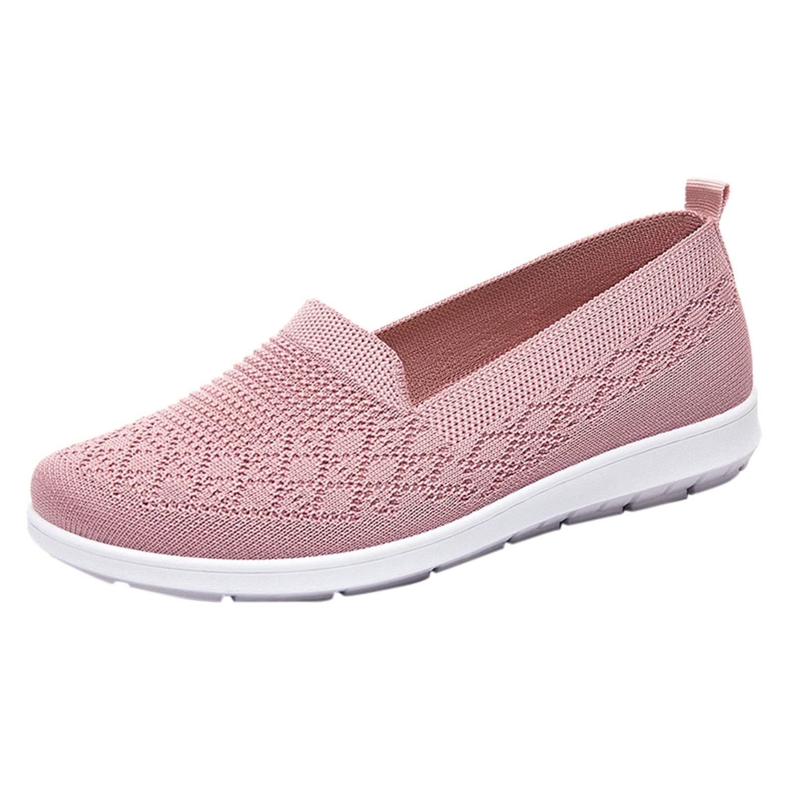 Women's Pointed-Toe Slip-On Sneakers - Breathable Running Walking Tennis Shoes | Lightweight Casual Lace-Up Flats for Work & Sports | Unisex Canvas Loafers for Gym, Office & Everyday Wear