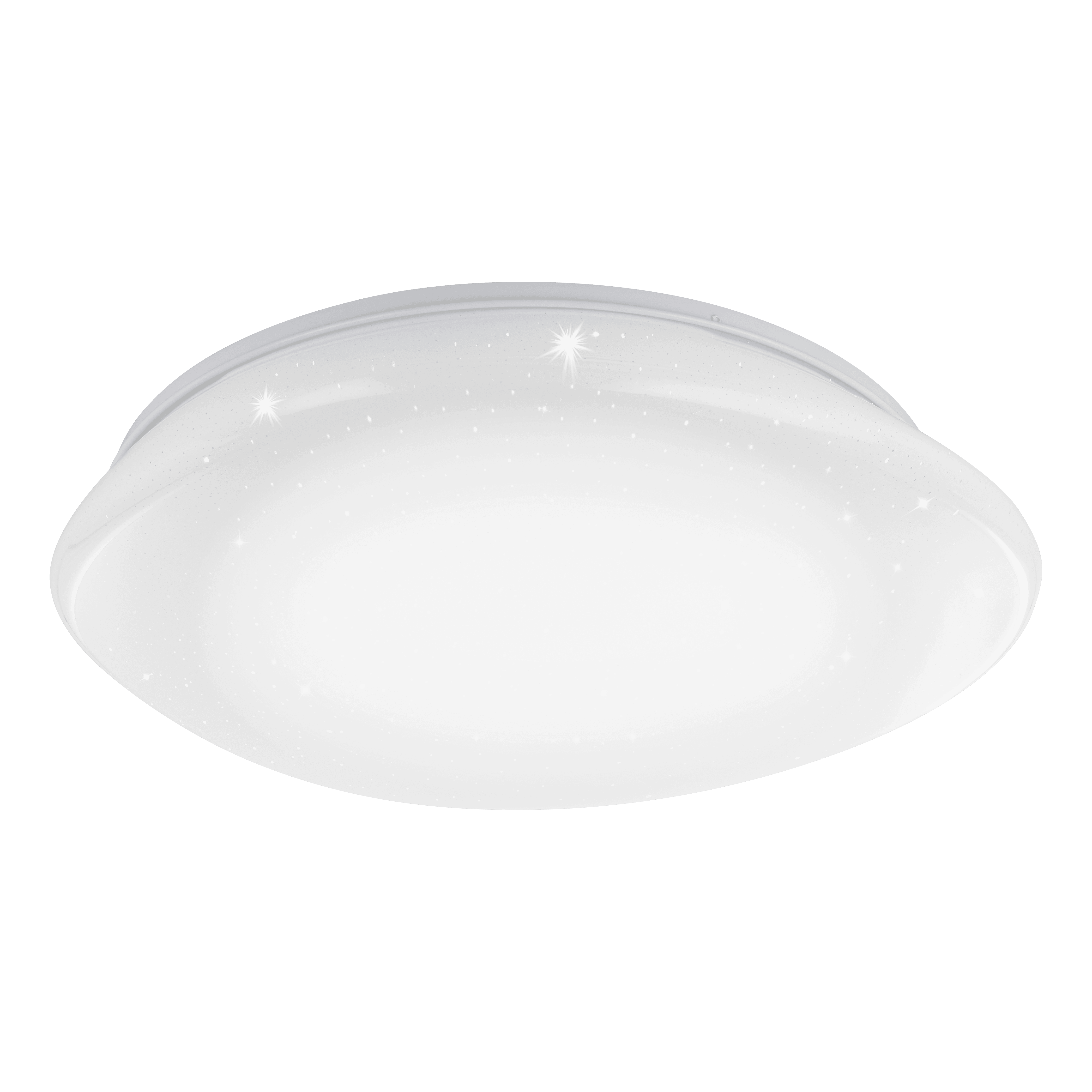 Eglo Connect Sileras Z Smart LED Pebble Shaped Ceiling Flush Mount Light 60cm - Modern Smart Home Lighting for Living Room, Bedroom & Kitchen