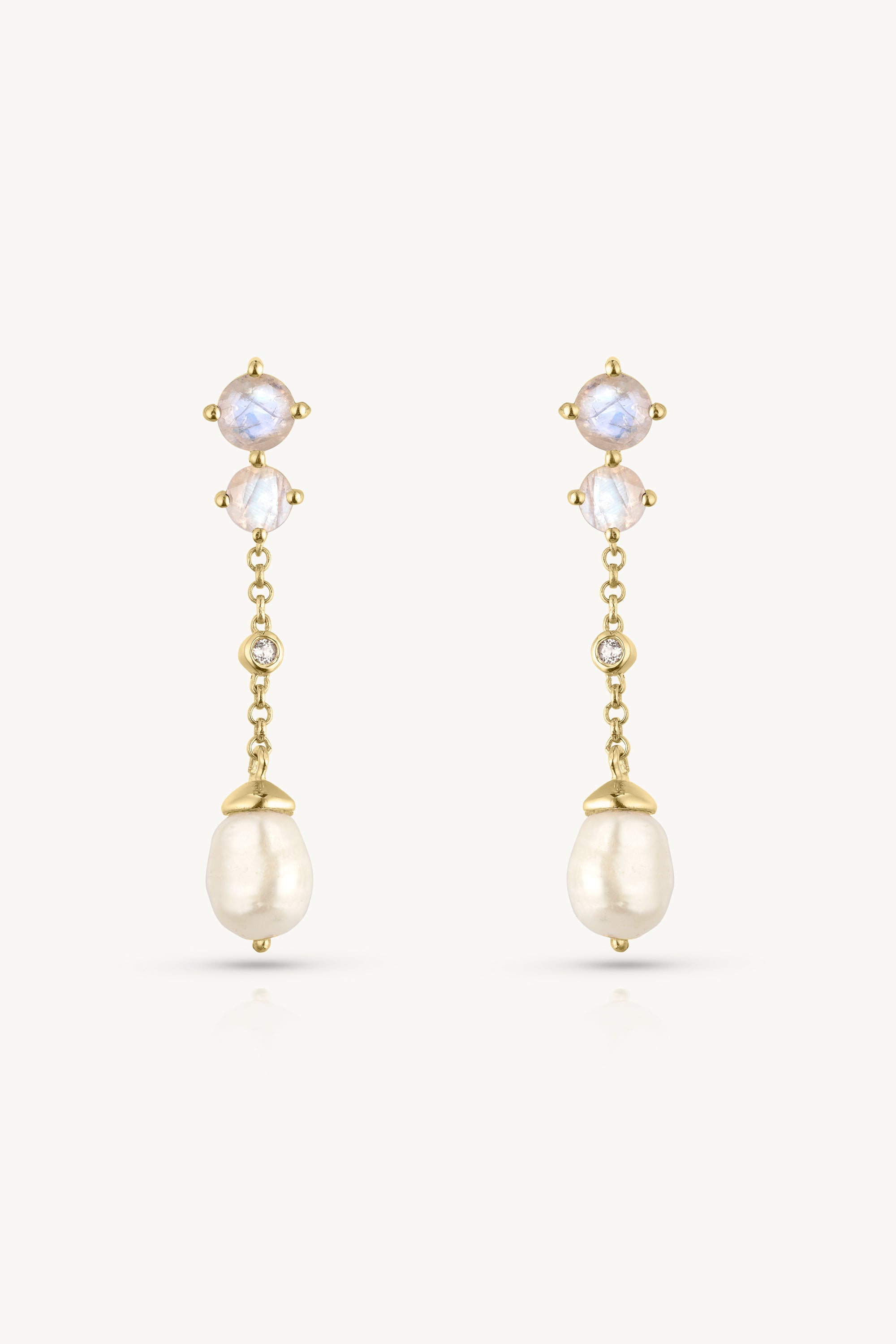 Eloise 14K Gold Drop Earrings for Women - Elegant Dangle Earrings for Wedding, Party & Everyday Wear