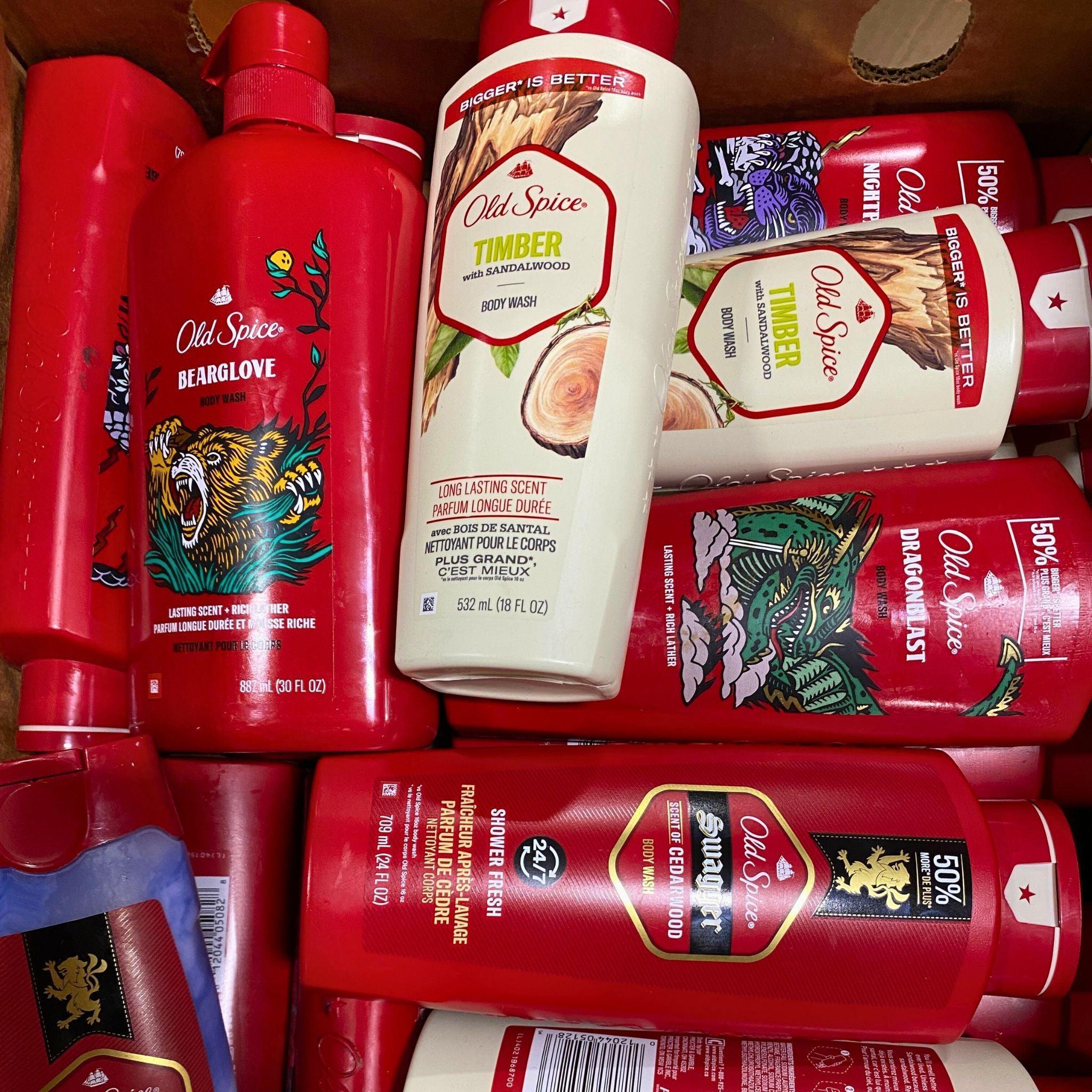 Old Spice Body Wash Variety Pack - 18 Pcs Assorted Scents & Sizes for Men | Refreshing Shower Gel Gift Set | Perfect for Gym, Travel & Daily Use