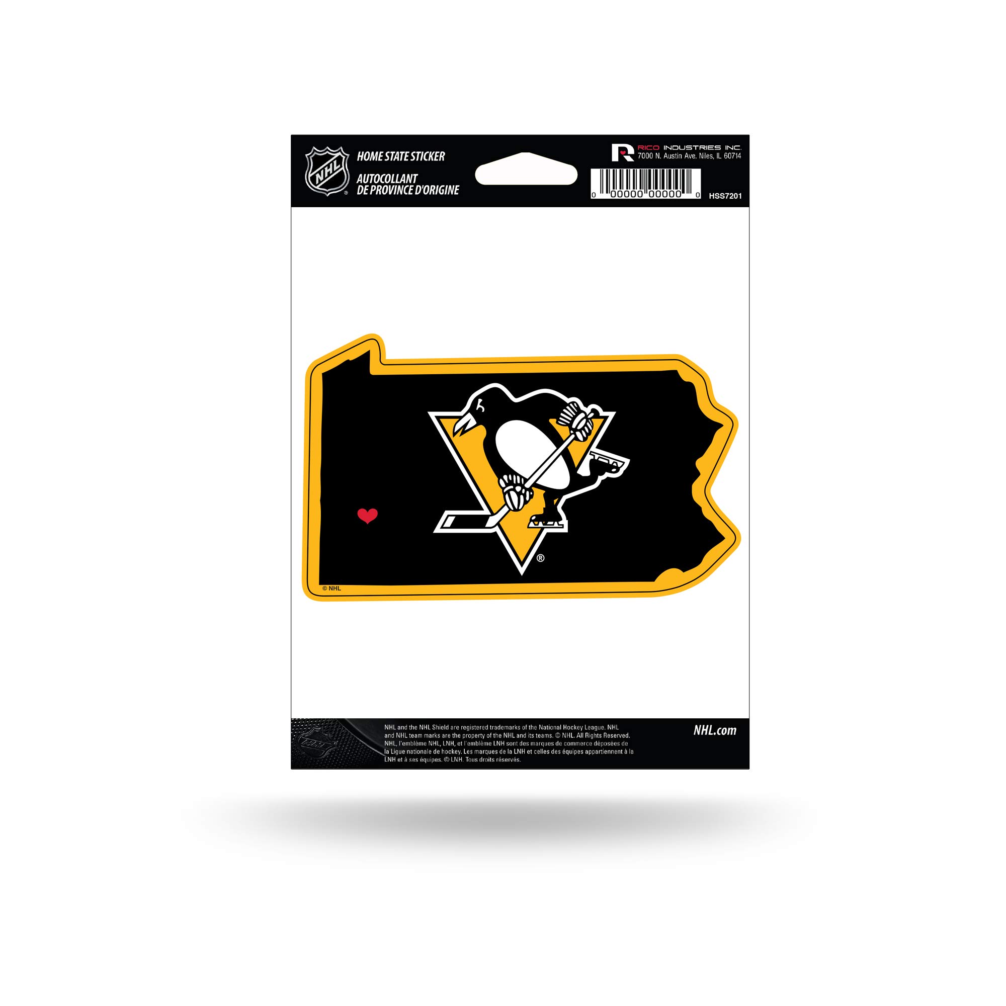 NHL Rico Industries Home State Sticker 5