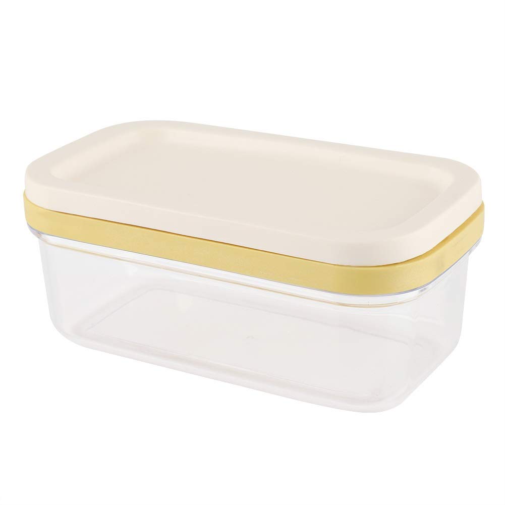 MAGT Bright Butter Box - Thick & Durable Butter Dish & Cheese Storage Container with Cutting Net - Perfect for Kitchen Countertop, Dining Table, and Refrigerator Organization