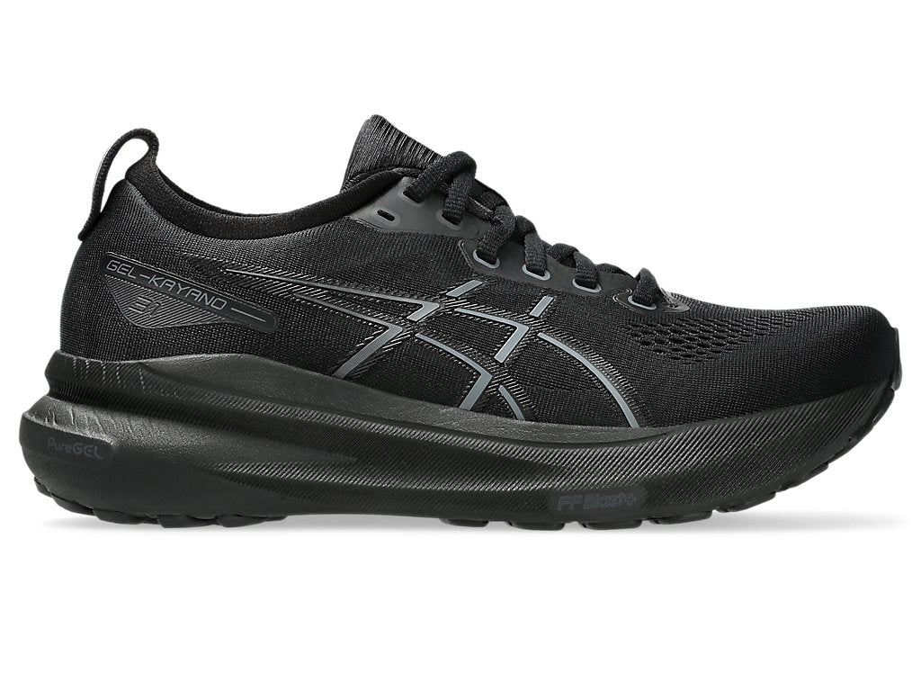 ASICS Women's Gel-Kayano 31 Running Shoes - Black/Black (B Width) | Stability & Cushion for Long-Distance Running, Jogging, Gym Workouts