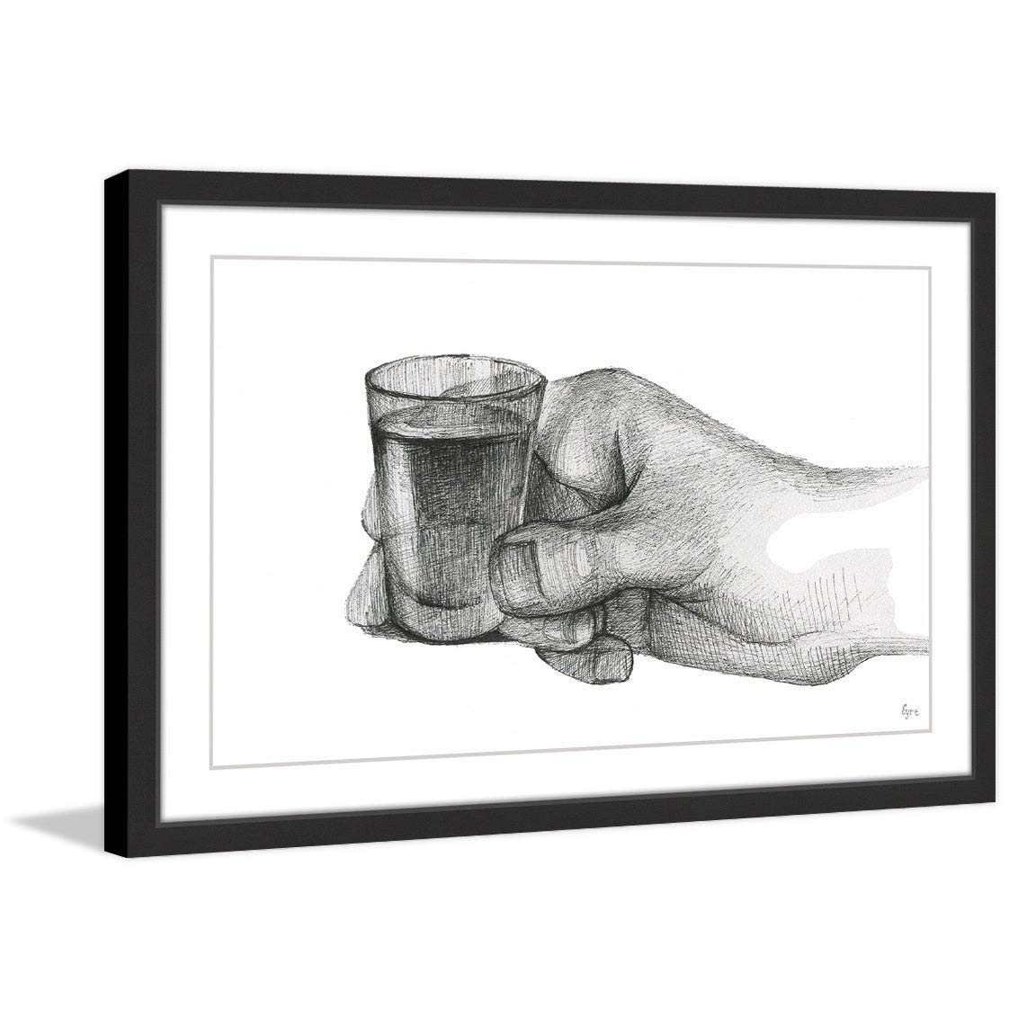 Marmont Hill Handmade Another Shot Framed Print 36x24 Inches - Modern Wall Art for Living Room, Bedroom & Office Decor