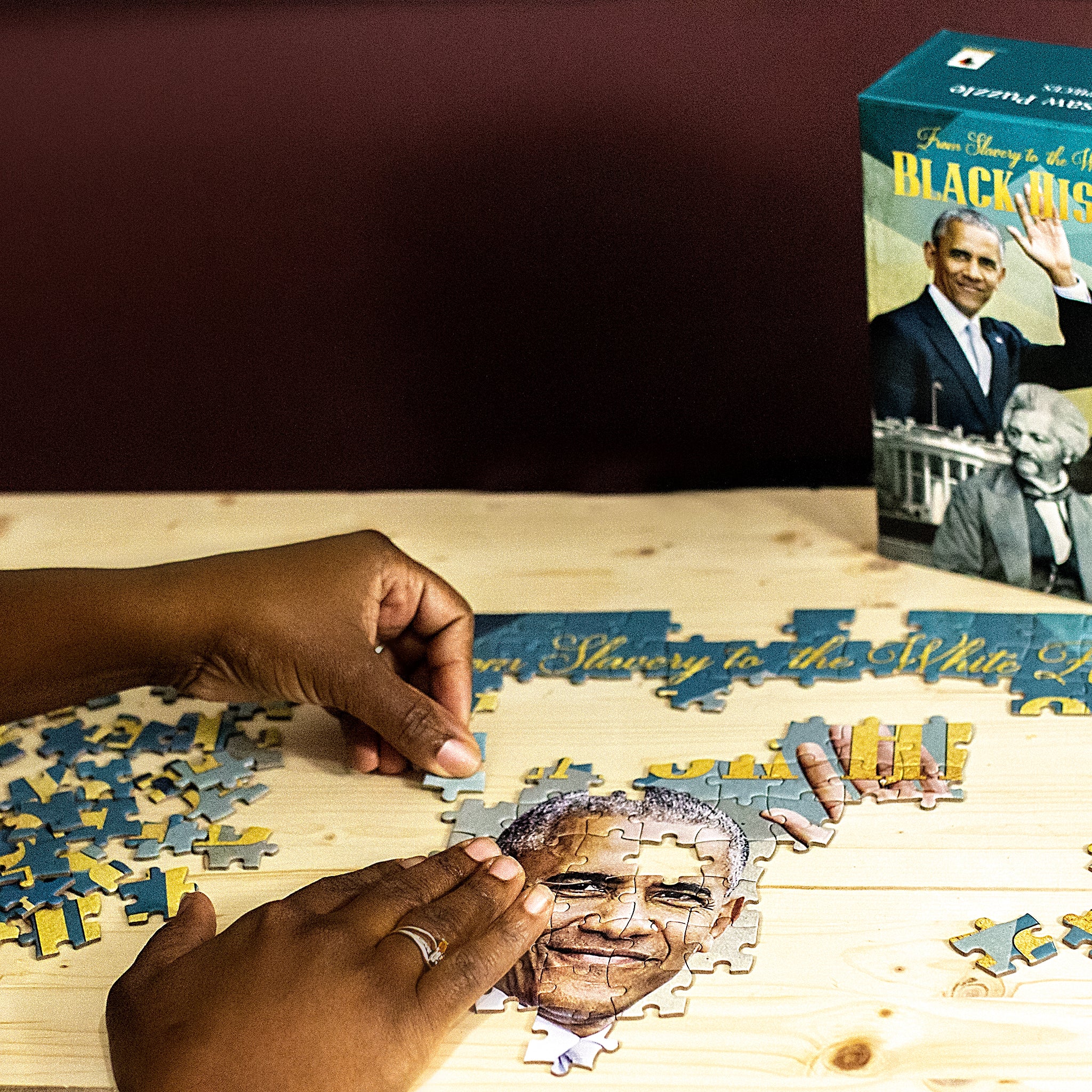 Black History Puzzle - From Slavery to the White House | Educational Wooden Jigsaw for Kids & Adults | Perfect for Black History Month, Classroom Learning & Family Game Night