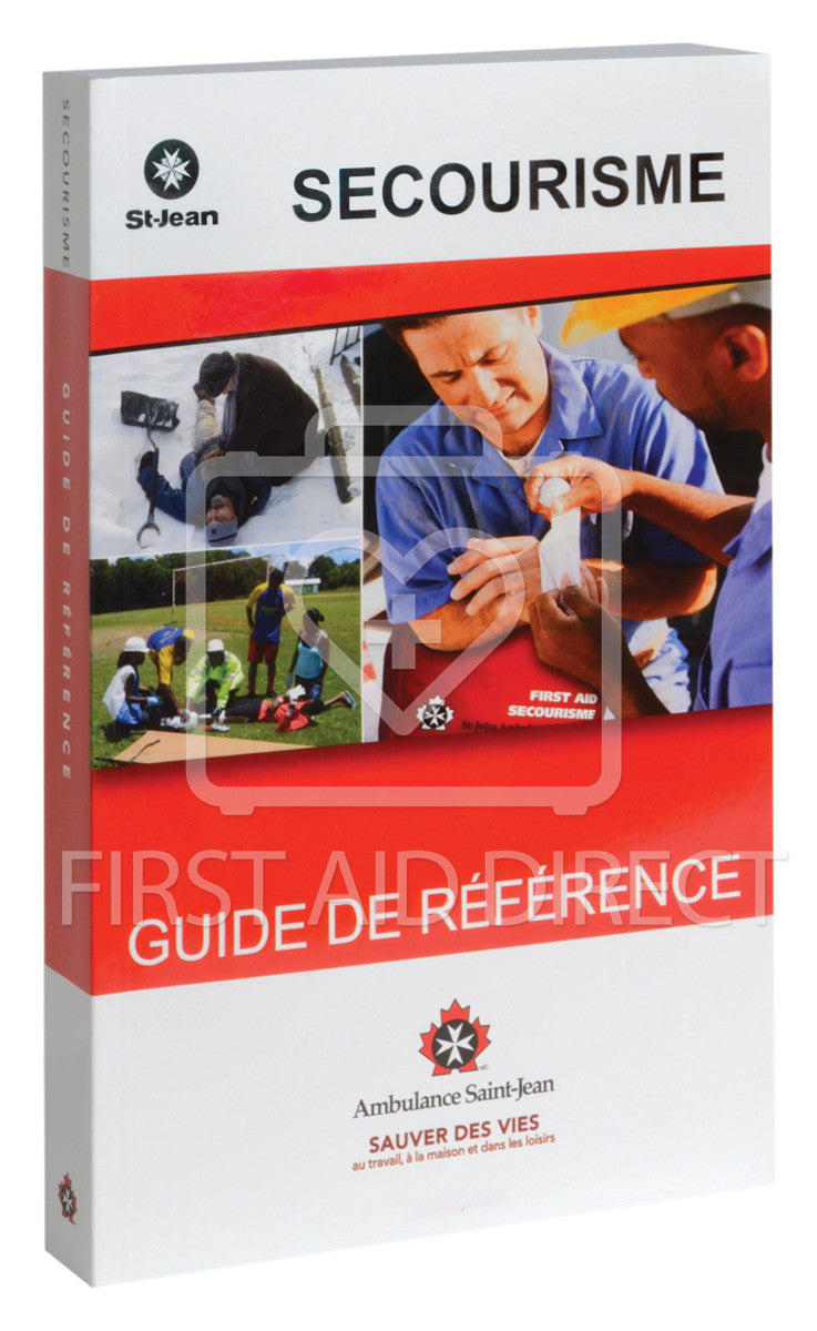 ST. JOHN AMBULANCE First Aid Reference Guide in French - Emergency Medical Quick Guide for Home, Travel & Workplace Safety