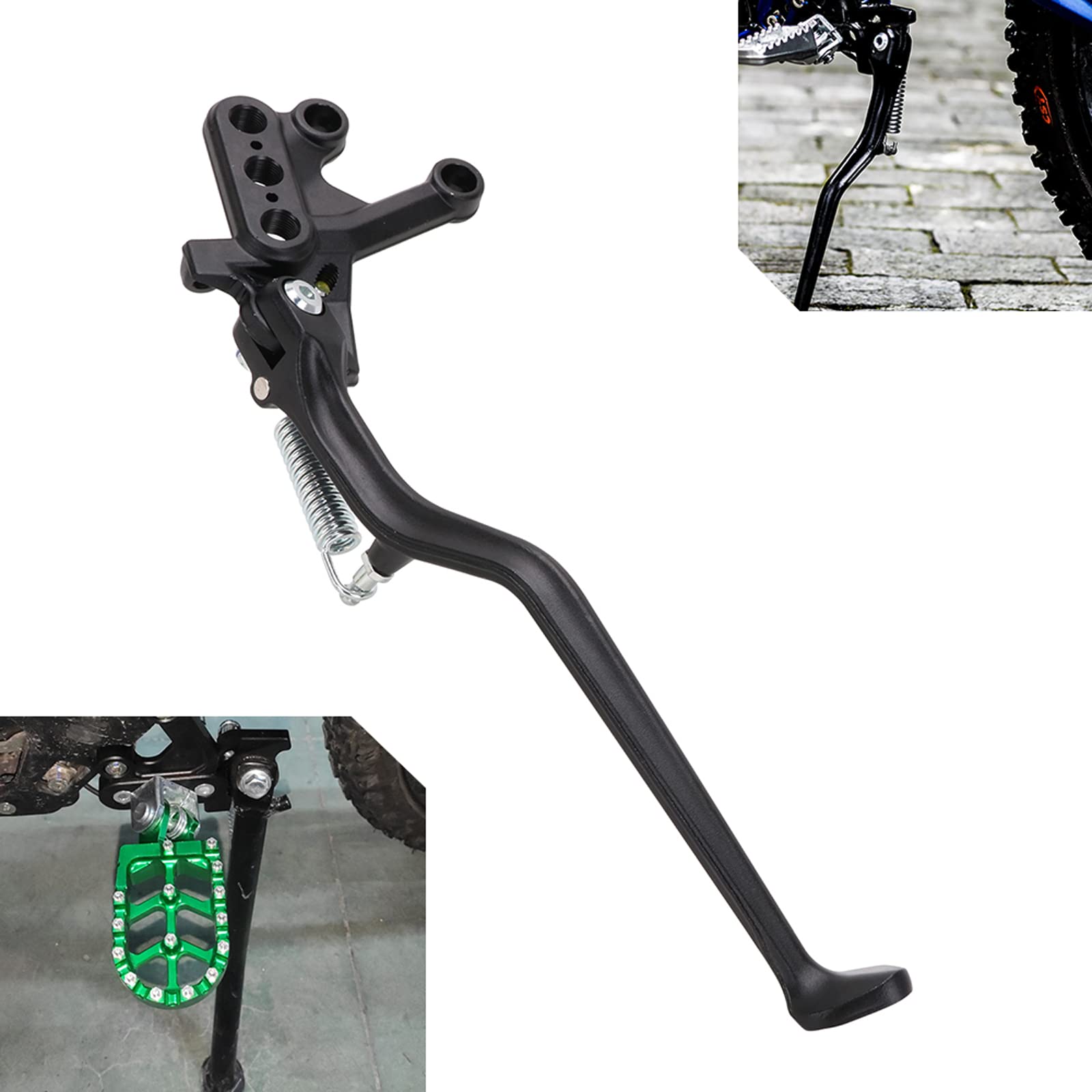 Sur Ron Light Bee X & S Electric Motorcycle Forged Iron Dirt Bike Kickstand - Heavy Duty Stable Side Stand for Pit Bikes & Off-Road Riding (Black)