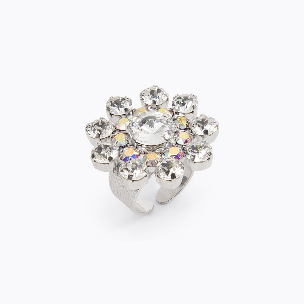 Celia Ring & Crystal Ab Combo - Elegant Crystal Jewelry Set for Women | Perfect for Parties, Weddings & Special Occasions