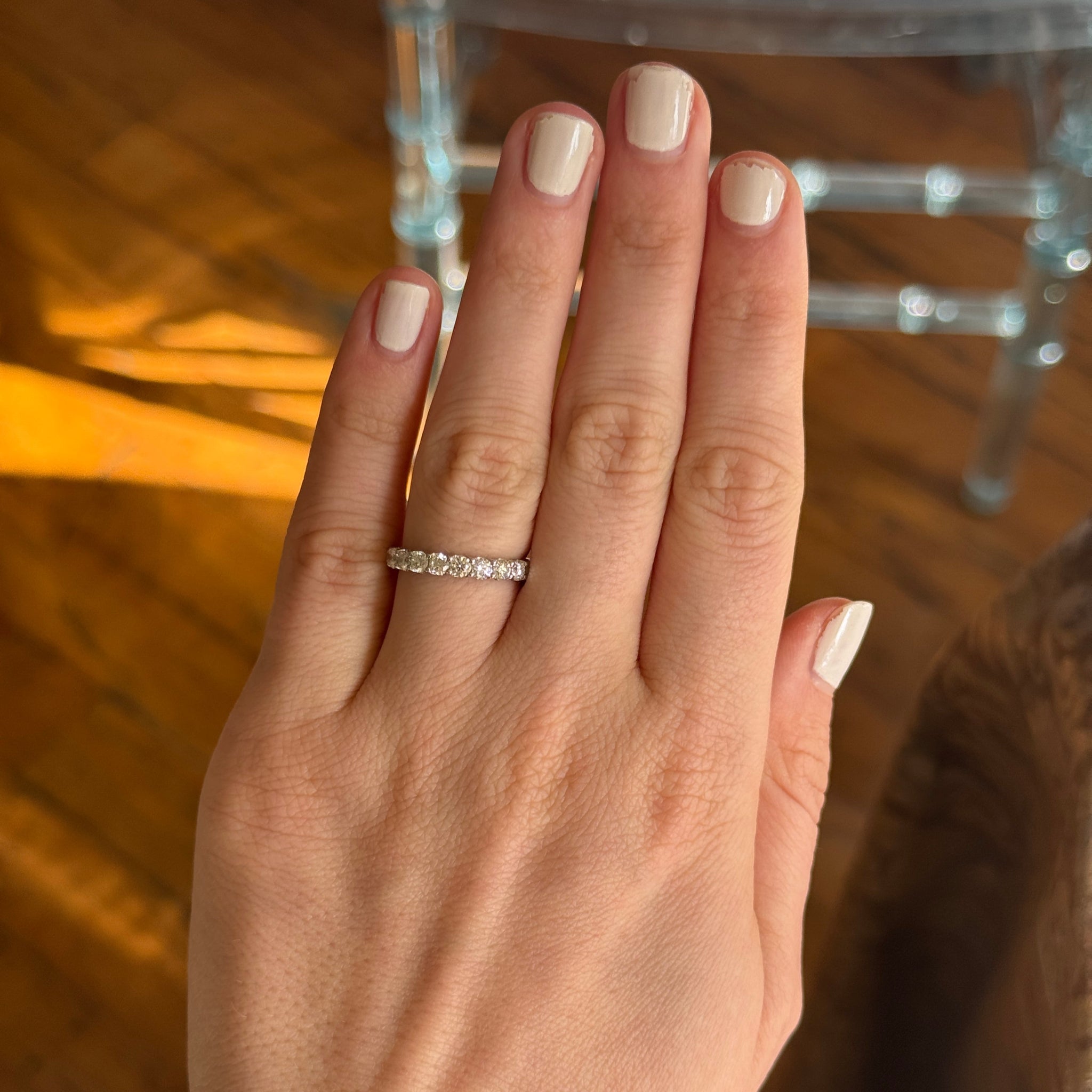 2ctw Round Diamond 14K White Gold Eternity Band Ring for Women - Perfect for Wedding, Anniversary & Special Occasion Gifts