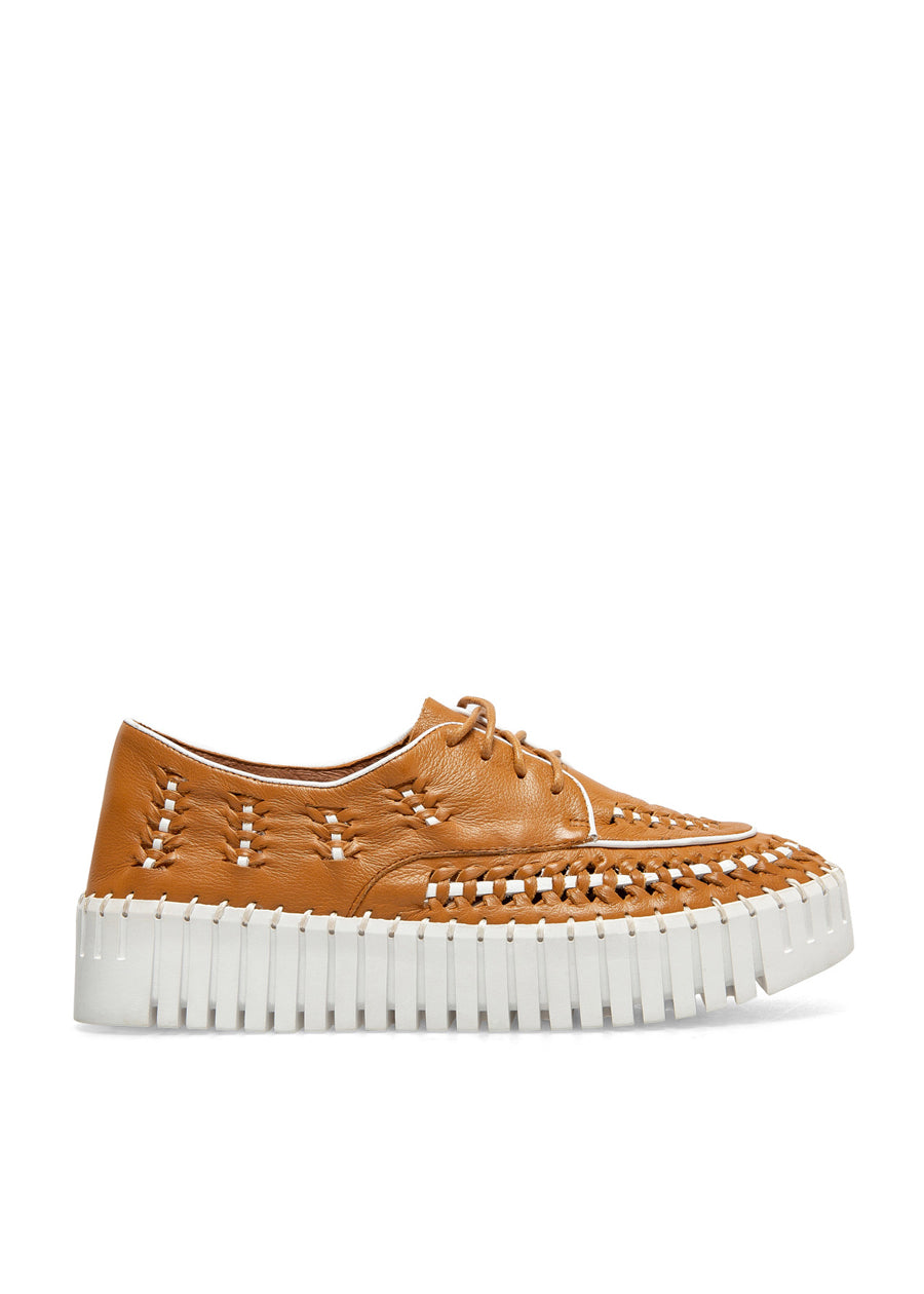 Brodies Sneakers for Men & Women - Tan & White Casual Shoes for Walking, Running & Everyday Wear