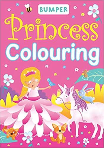 Bumper Princess Coloring Book for Kids - Fun & Creative Activity for Girls, Birthday Gifts, Travel Entertainment, Party Favors
