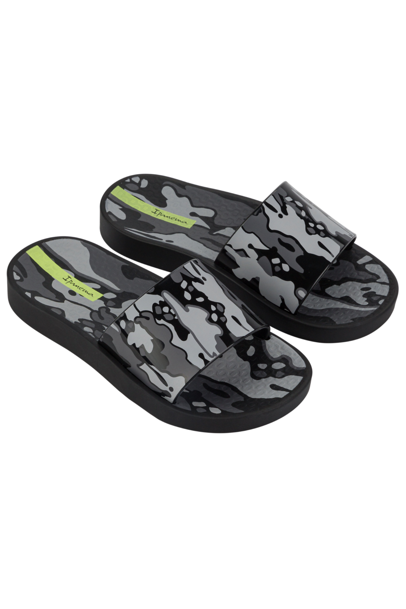 Grey Camo Urban V Slide Sandals for Boys - Comfortable Kids' Summer Outdoor & Indoor Slides