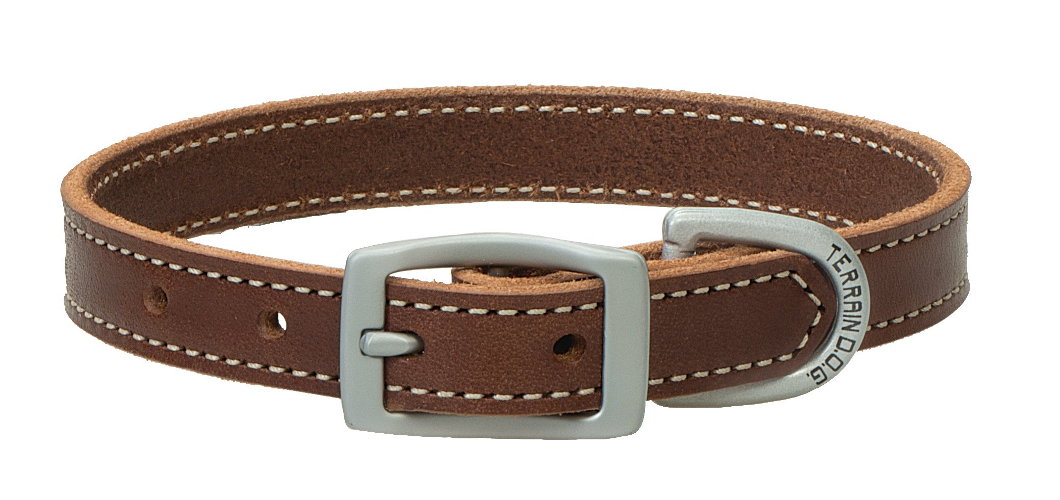 Premium Genuine Bridle Leather Dog Collar - Handcrafted Durable Pet Collar for Medium & Large Dogs - Perfect for Training, Walks & Outdoor Adventures