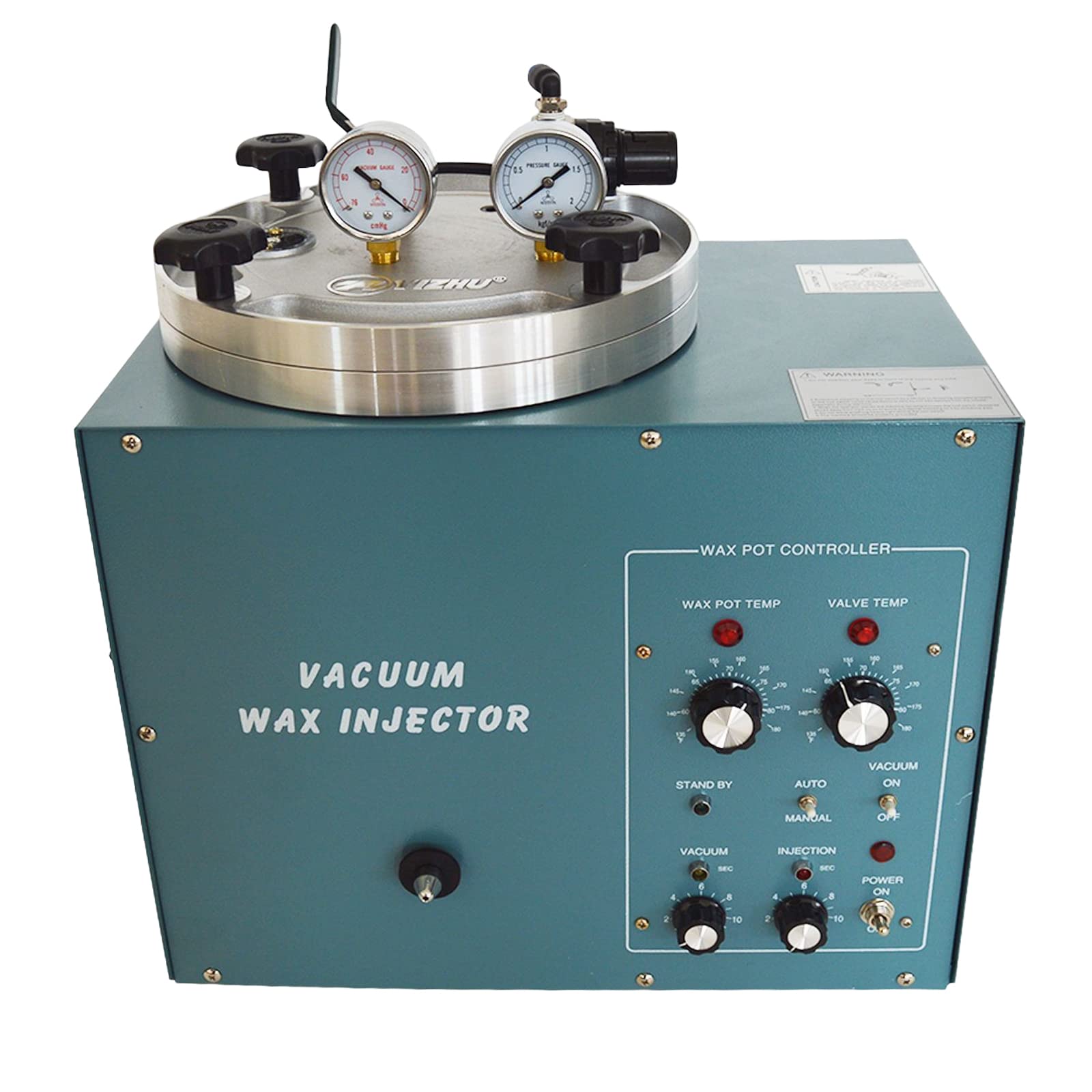 INTBUYING 3KG High Precision Vacuum Wax Injector Jewelry Casting Machine - Adjustable Pressure 110V Jewelry Making Tool for Rings, Pendants & Bracelets - Perfect for Jewelry Studios & Small Businesses