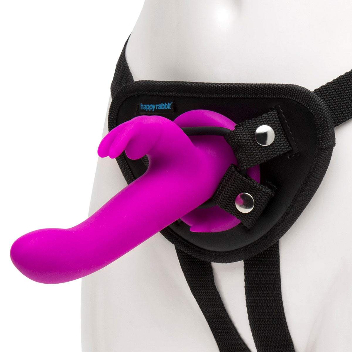 Happy Rabbit Strap On Kit - Purple Vibrating Harness for Couples | Enhance Intimacy & Pleasure | Perfect for Role Play & Spicing Up Your Love Life