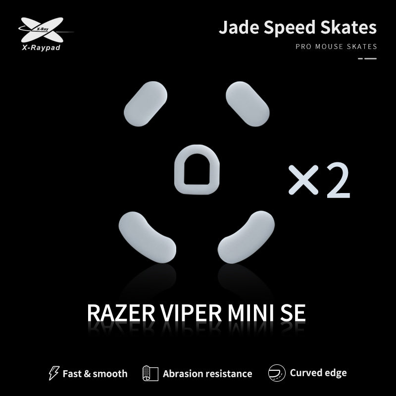 X Raypad Jade Mouse Skates for Razer Viper Mini Signature Edition - Ultra Smooth PTFE Glides for Gaming & Esports - Perfect for FPS, MOBA & Competitive Gaming