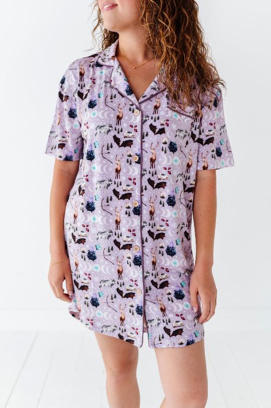 To The Stars Women's Sleep Shirt - Soft & Comfortable Nightwear for Lounge & Sleep - Perfect for Relaxing at Home or Overnight Travel