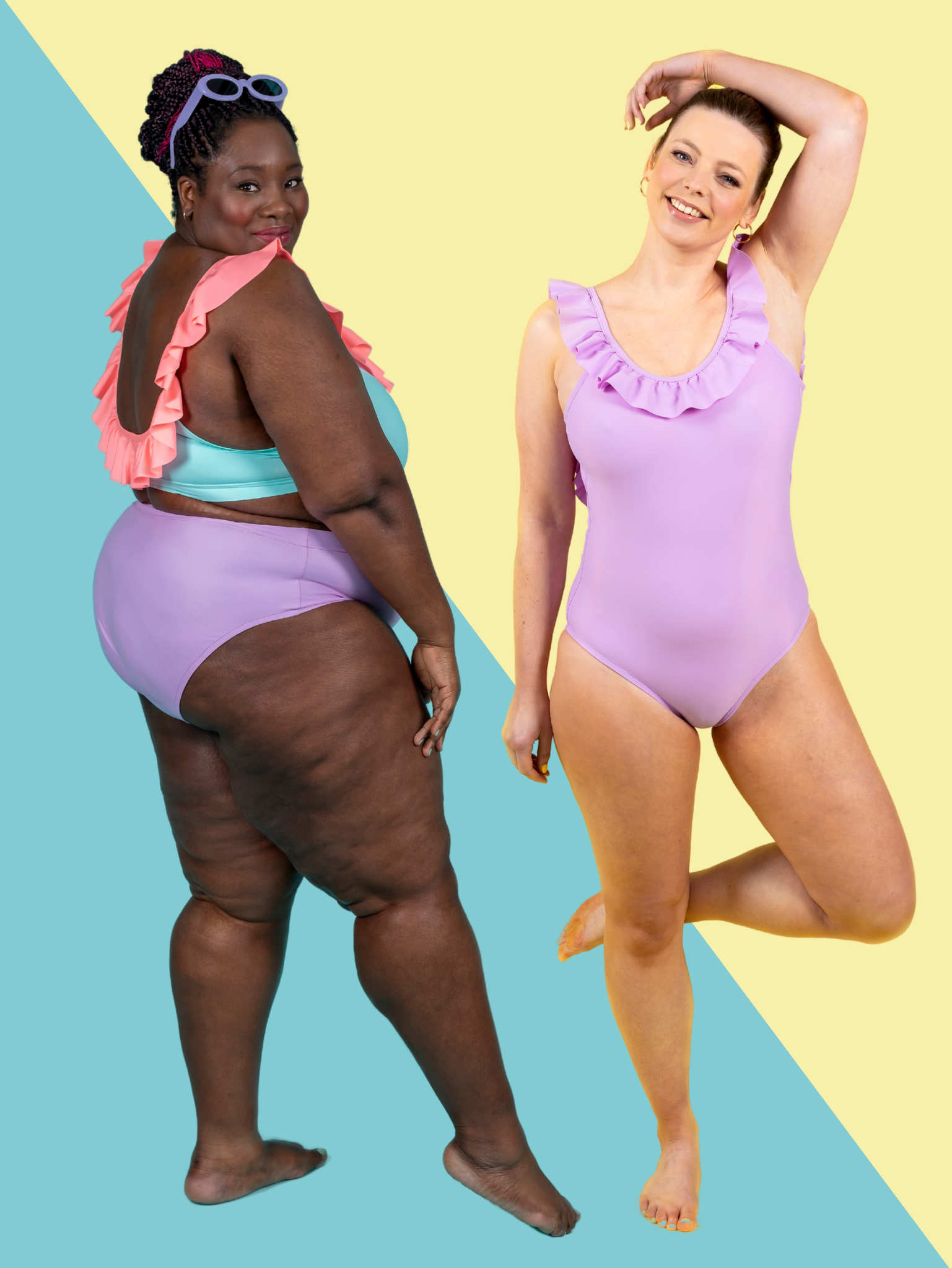 Tilly and the Buttons Coralie Swimsuit - Stylish Women's One-Piece Bathing Suit for Beach & Pool | Perfect for Summer Vacations, Swimming, and Sunbathing