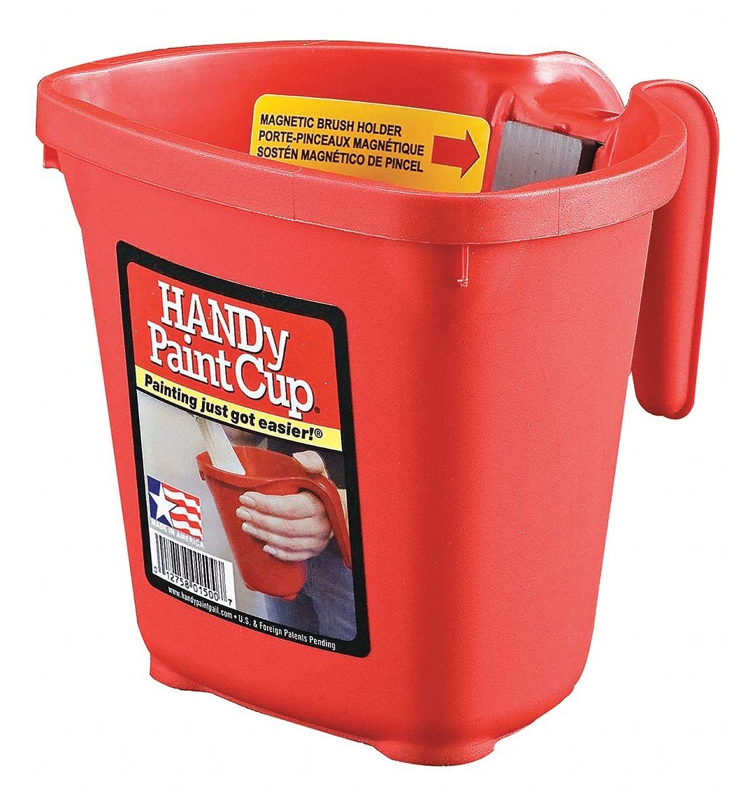 Handy Paint Products - 1 Pint Plastic Paint Bucket (Pack of 10) for Home Painting, DIY Projects & Professional Use