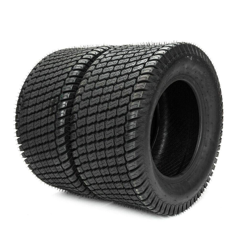 TRIBLE SIX 2 of Turf Bias 20x8.00-8 4Ply Tubeless Lawn Mower Tractor & Golf Cart Tires – Heavy Duty Turf Tires for Garden, Landscaping, and Golf Course Maintenance (Set of 2) – 20x8.00-8 LRB 208-8