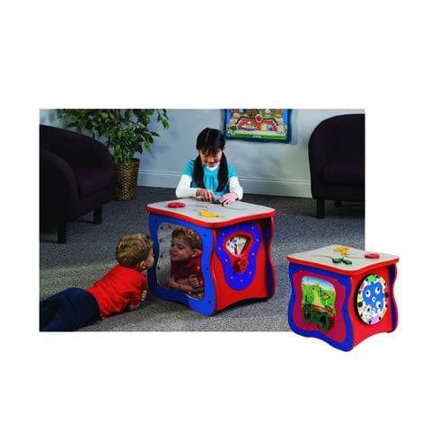 Best Montessori Activity Cube for Toddlers 1-3 Years - Wooden Learning Toy with Bead Maze, Shape Sorter & More - Perfect for Early Childhood Development & Playroom Fun