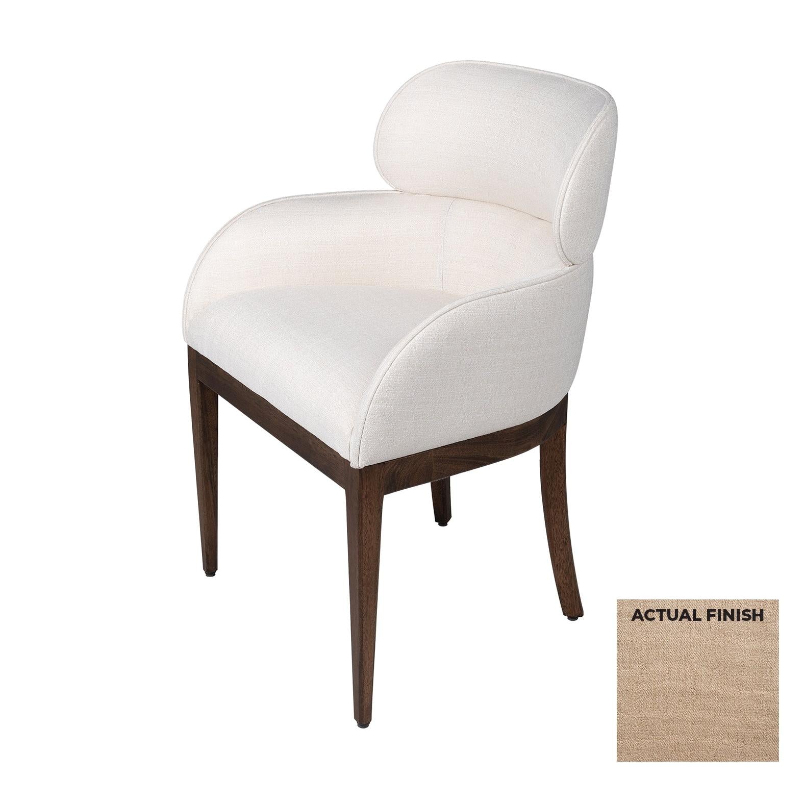 Lucien Din Chair by Cyan Design - Dark Brown & Camel Chenille Upholstered Dining Chair for Elegant Home & Restaurant Decor