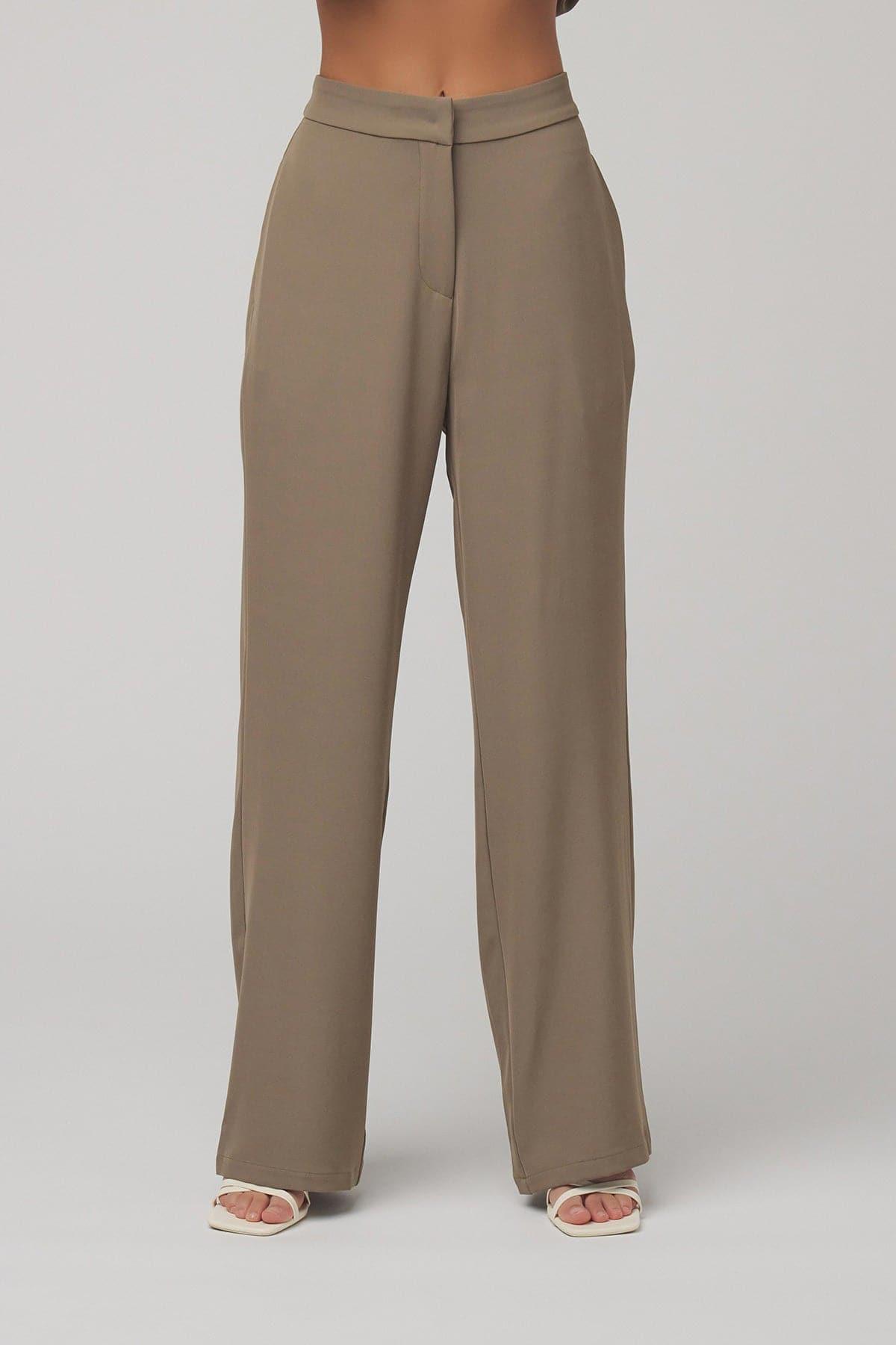 Lana Everyday Pant - Comfortable Olive Green Women's Casual Pants for Work, Travel & Lounge Wear