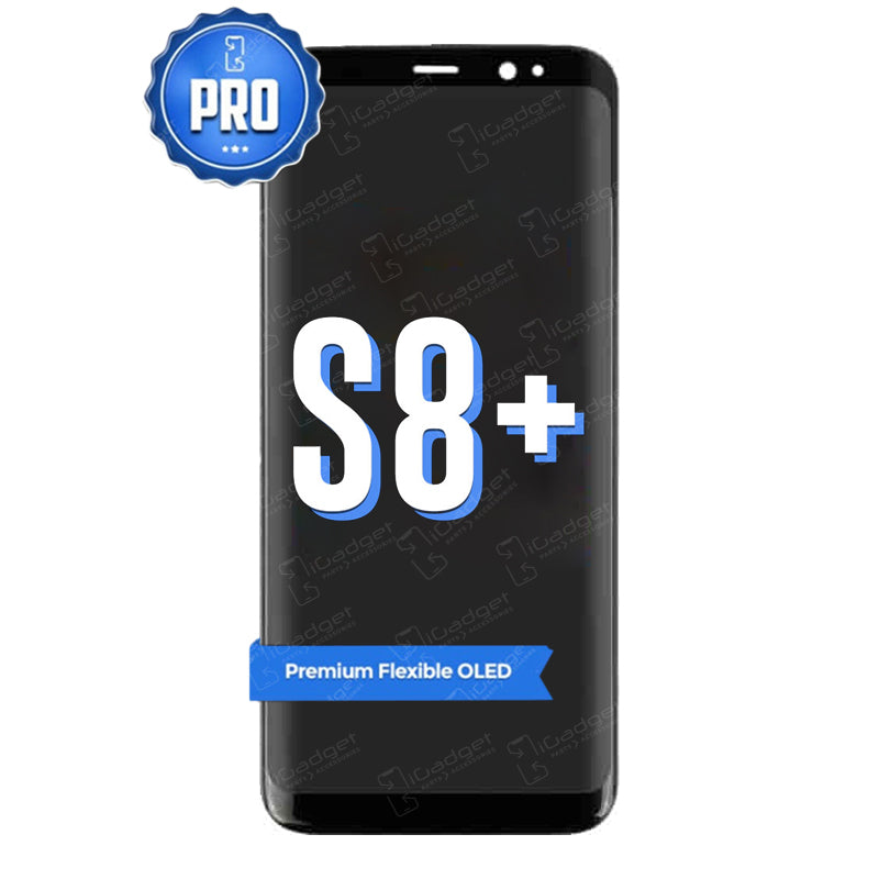 Original Samsung Galaxy S8 Plus LCD Screen Replacement with Frame - Full Assembly Kit for DIY Repair | Compatible with Home, Office & Travel Use