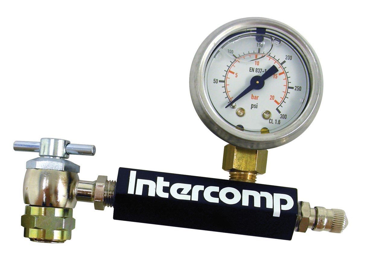 Intercomp 100675-A Digital Shock Inflation Pressure Gauge - Accurate Tire Pressure Measurement for Motorcycles, ATVs, and Off-Road Vehicles - Perfect for Racing, Off-Roading, and Maintenance