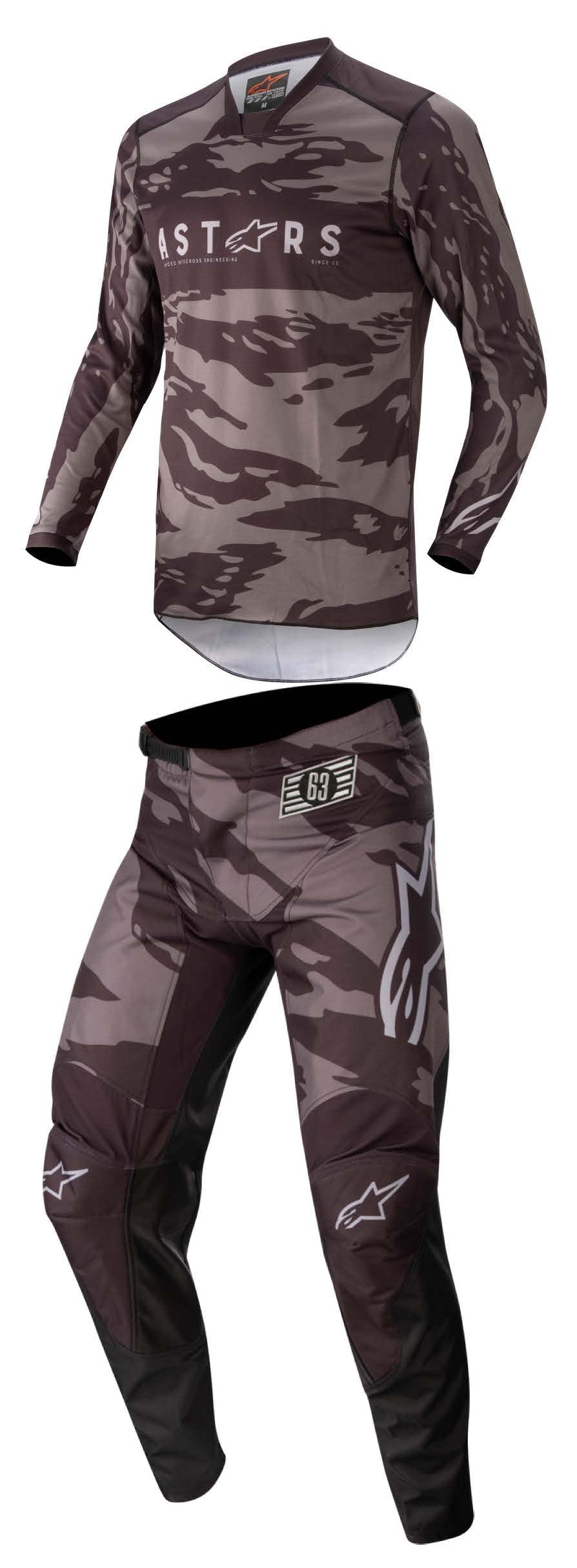 Alpinestars Racer Motorcycle Pants & Jersey Set - Black/Grey, Size 40/XL - Durable Motocross Gear for Off-Road Racing & Adventure Riding