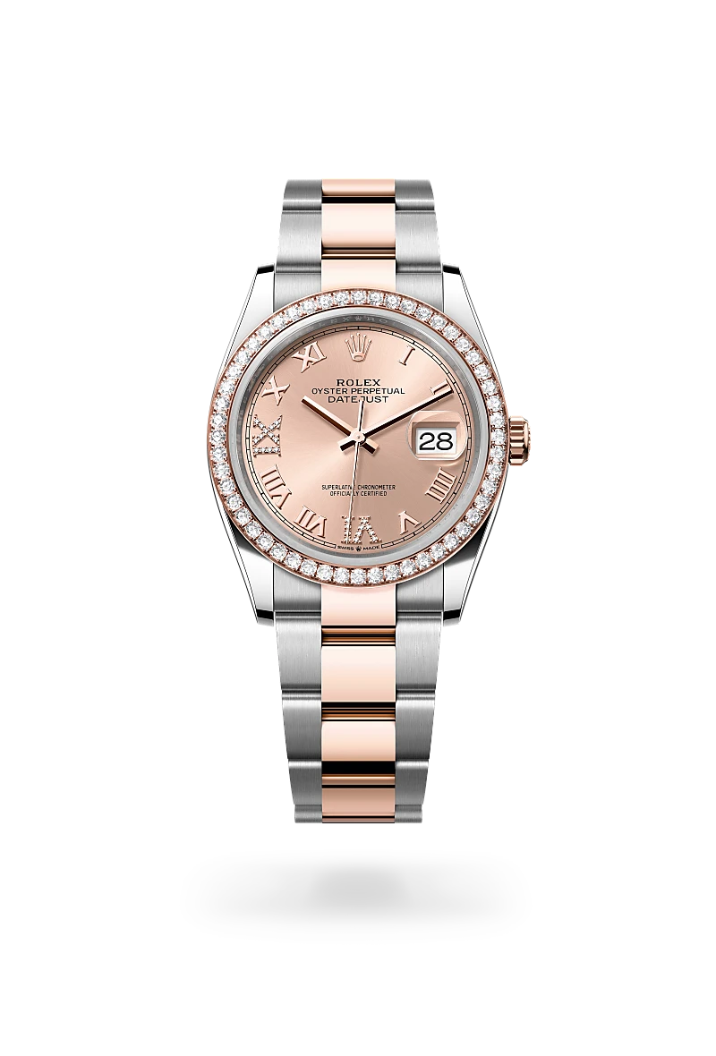 Rolex Datejust 36 Watch - Everose Rolesor, Oystersteel & Everose Gold, M126281RBR-0016 | Luxury Men's Watch for Business & Formal Occasions