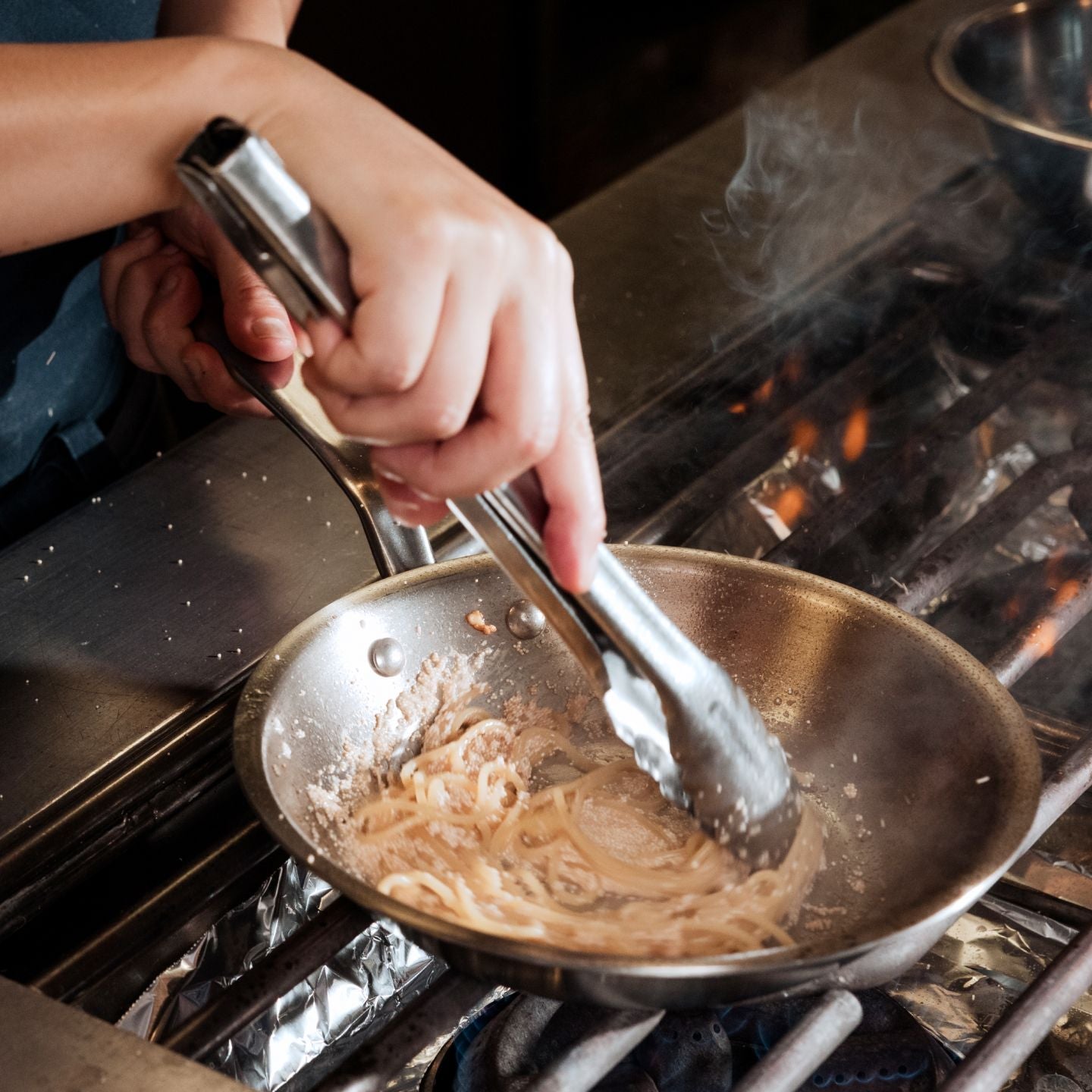 Premium 10-Inch 5-Ply Stainless Steel Frying Pan - Made in USA | Professional-Grade Cookware for Searing, Sautéing & Pan-Frying | Ideal for Home Chefs & Restaurant Use